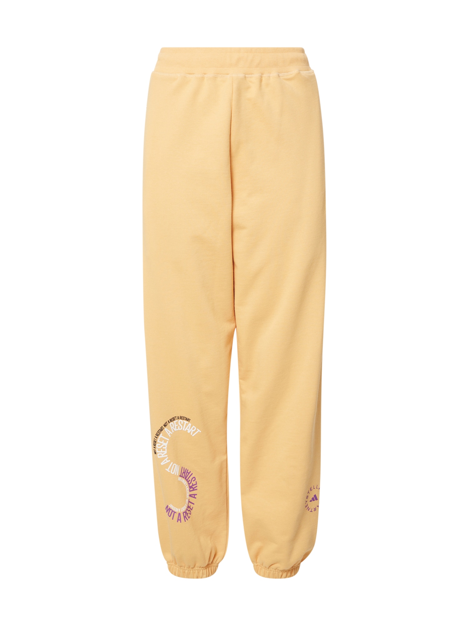 ADIDAS BY STELLA MCCARTNEY Športne hlače  pastelno rumena / temno liila / bela