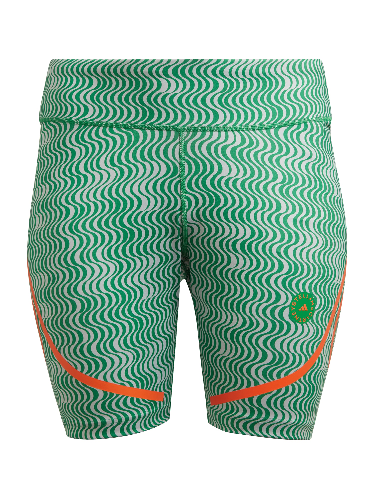ADIDAS BY STELLA MCCARTNEY Športne hlače  svetlo siva / zelena / temno oranžna