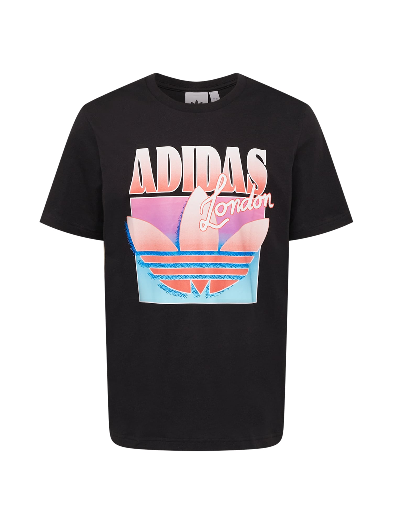 ADIDAS ORIGINALS Majica 'Londn'  nebeško modra / marelica / eozin / črna