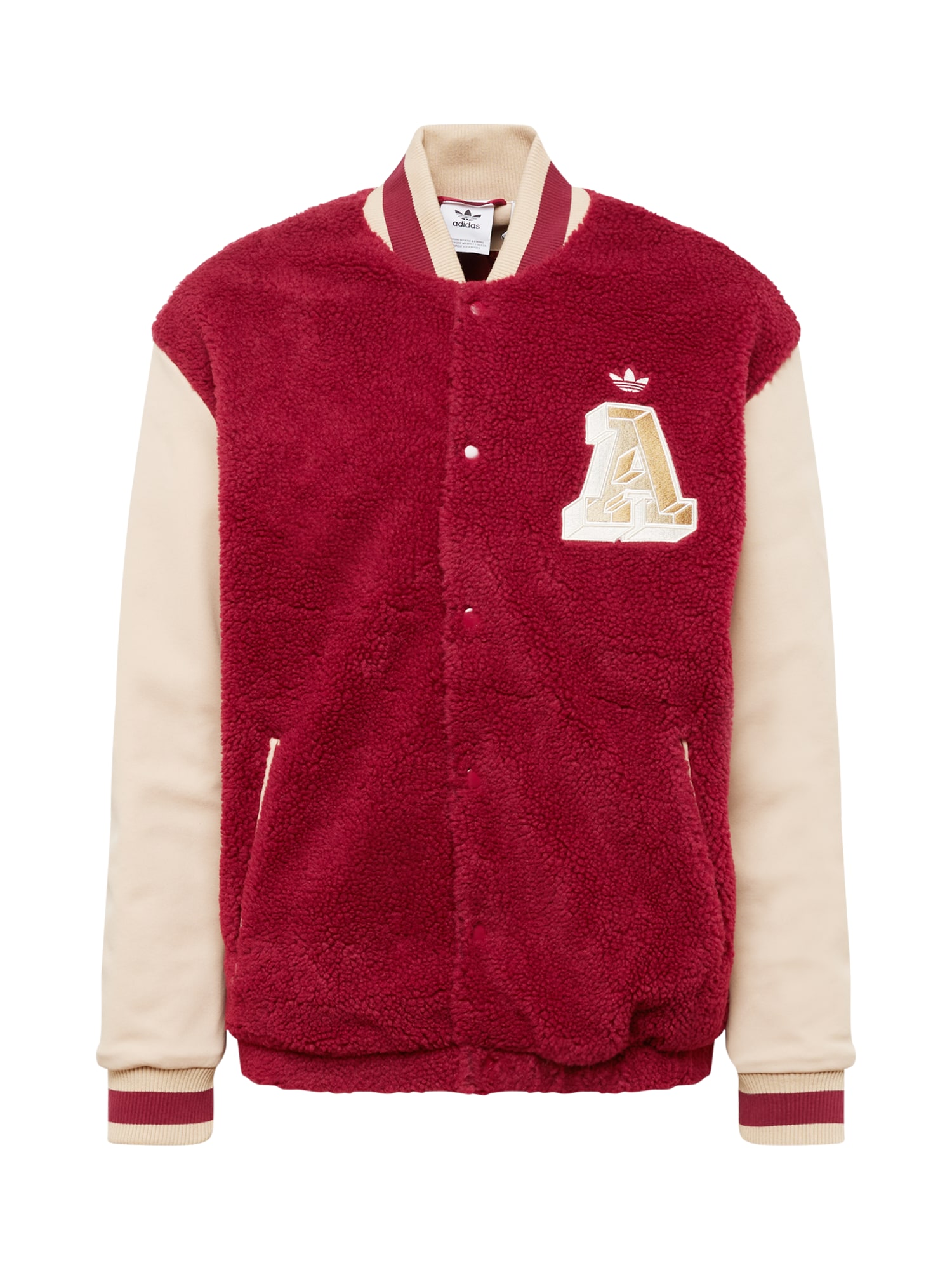 ADIDAS ORIGINALS Prehodna jakna 'Varsity'  bež / burgund