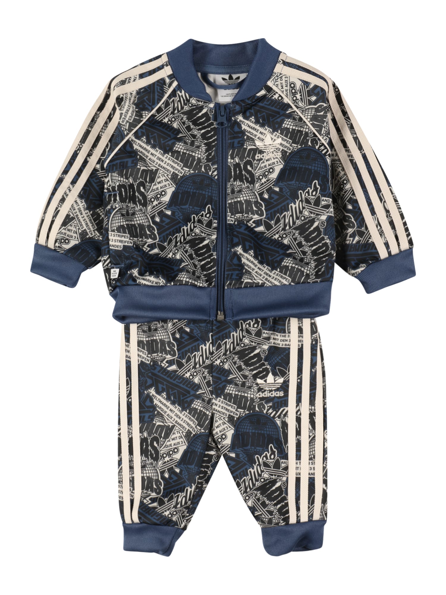 ADIDAS ORIGINALS Trenirka za tek  mornarska / črna / naravno bela