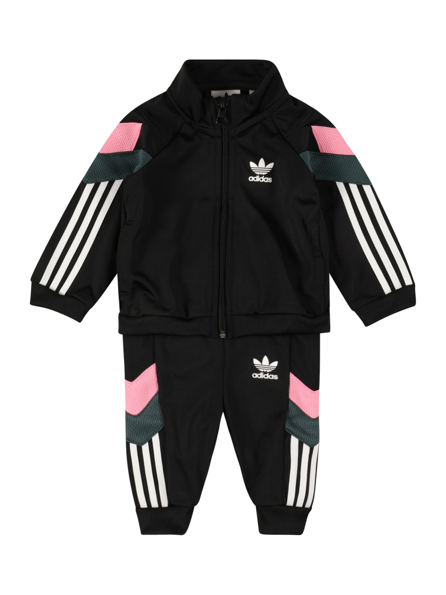 ADIDAS ORIGINALS Trenirka za tek  siva / roza / črna / bela