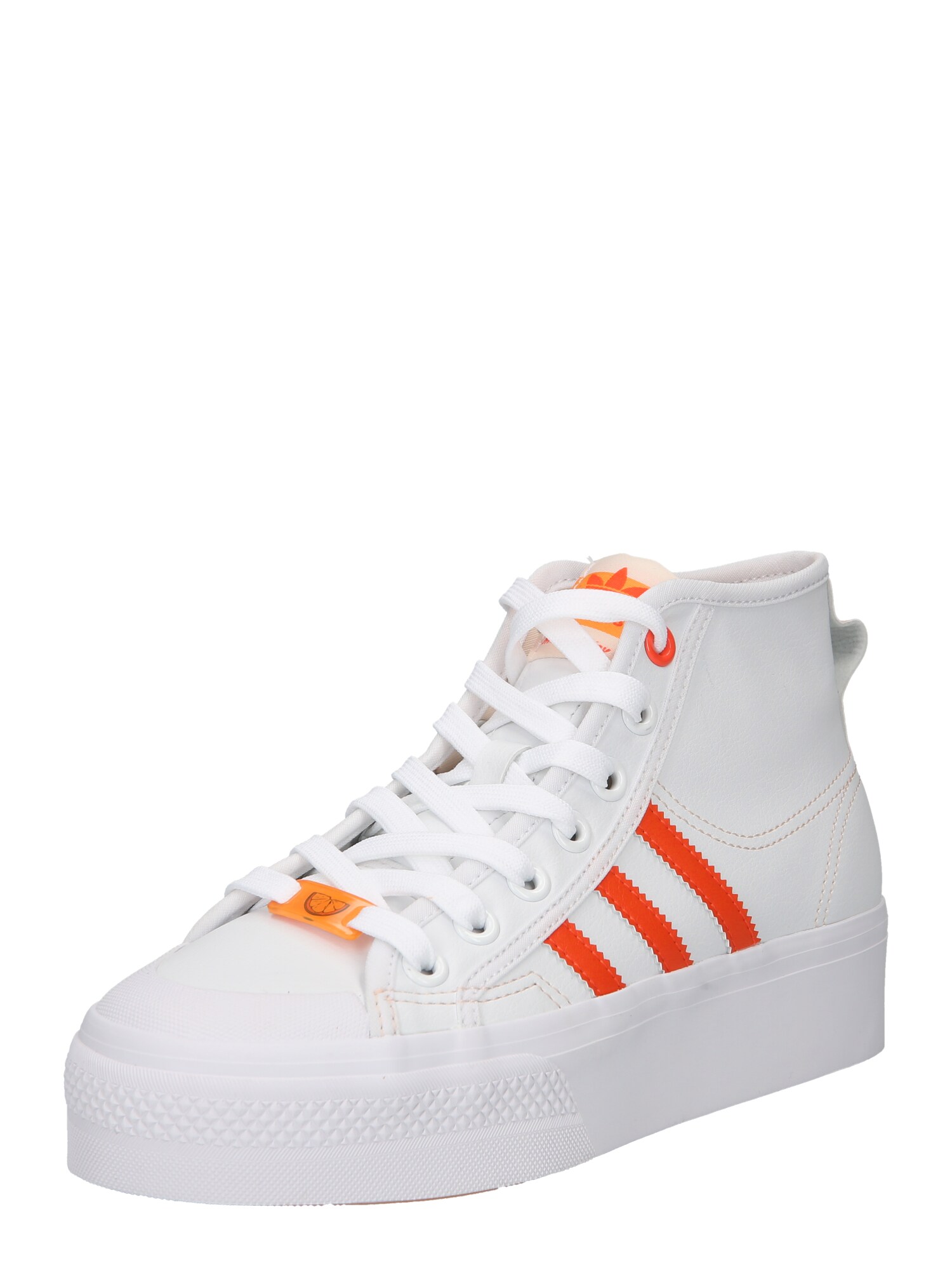 ADIDAS ORIGINALS Visoke superge 'NIZZA'  oranžna / neonsko oranžna / bela