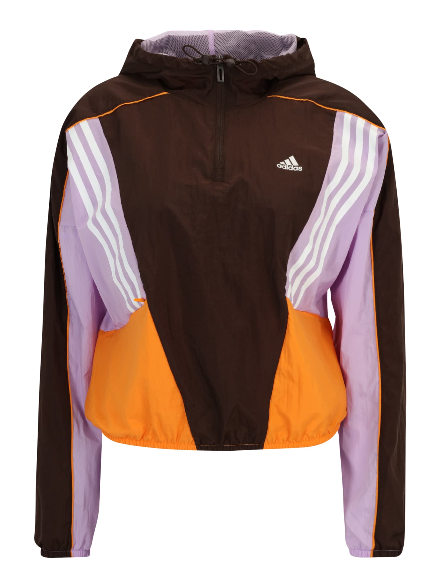 ADIDAS PERFORMANCE Športna jakna  temno rjava / zlato-rumena / lila / bela