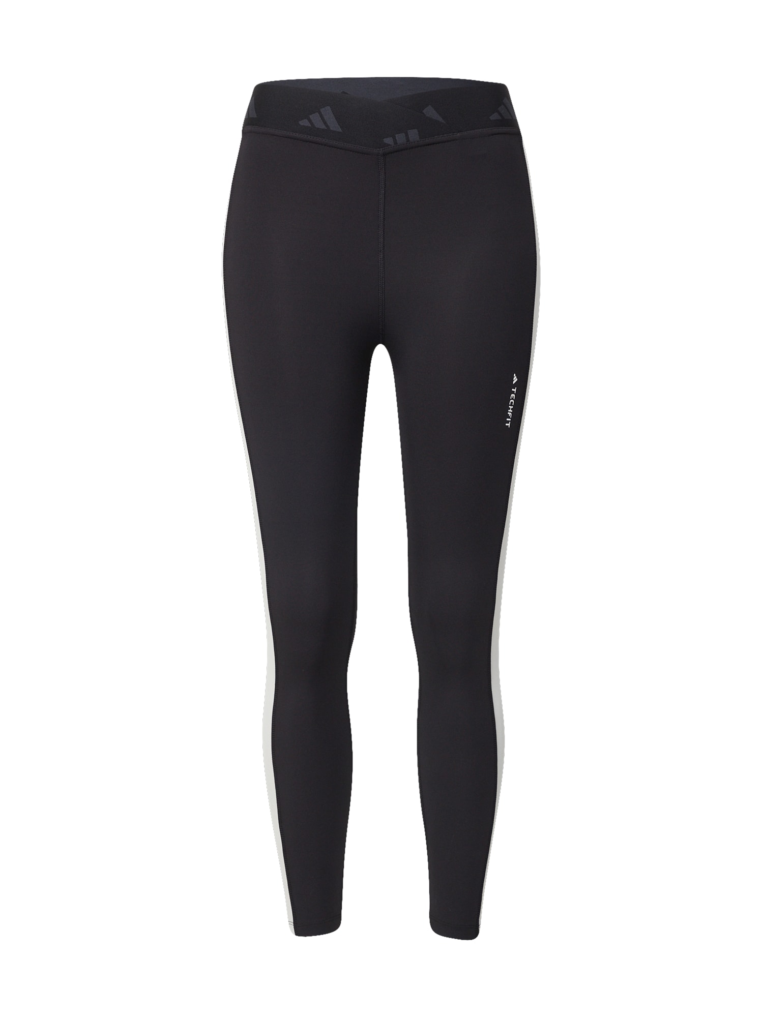 ADIDAS PERFORMANCE Športne hlače  siva / črna / bela