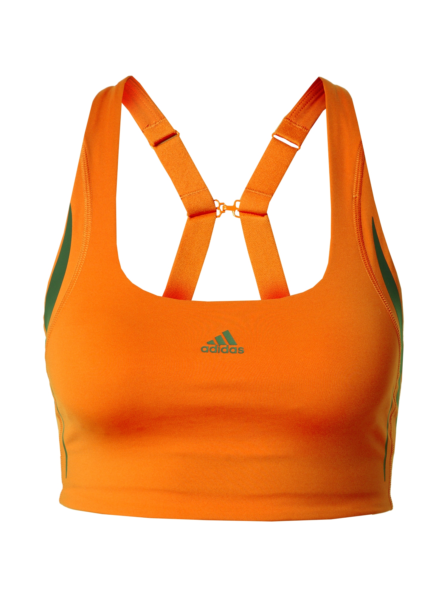 ADIDAS PERFORMANCE Športni nederček  temno oranžna / črna