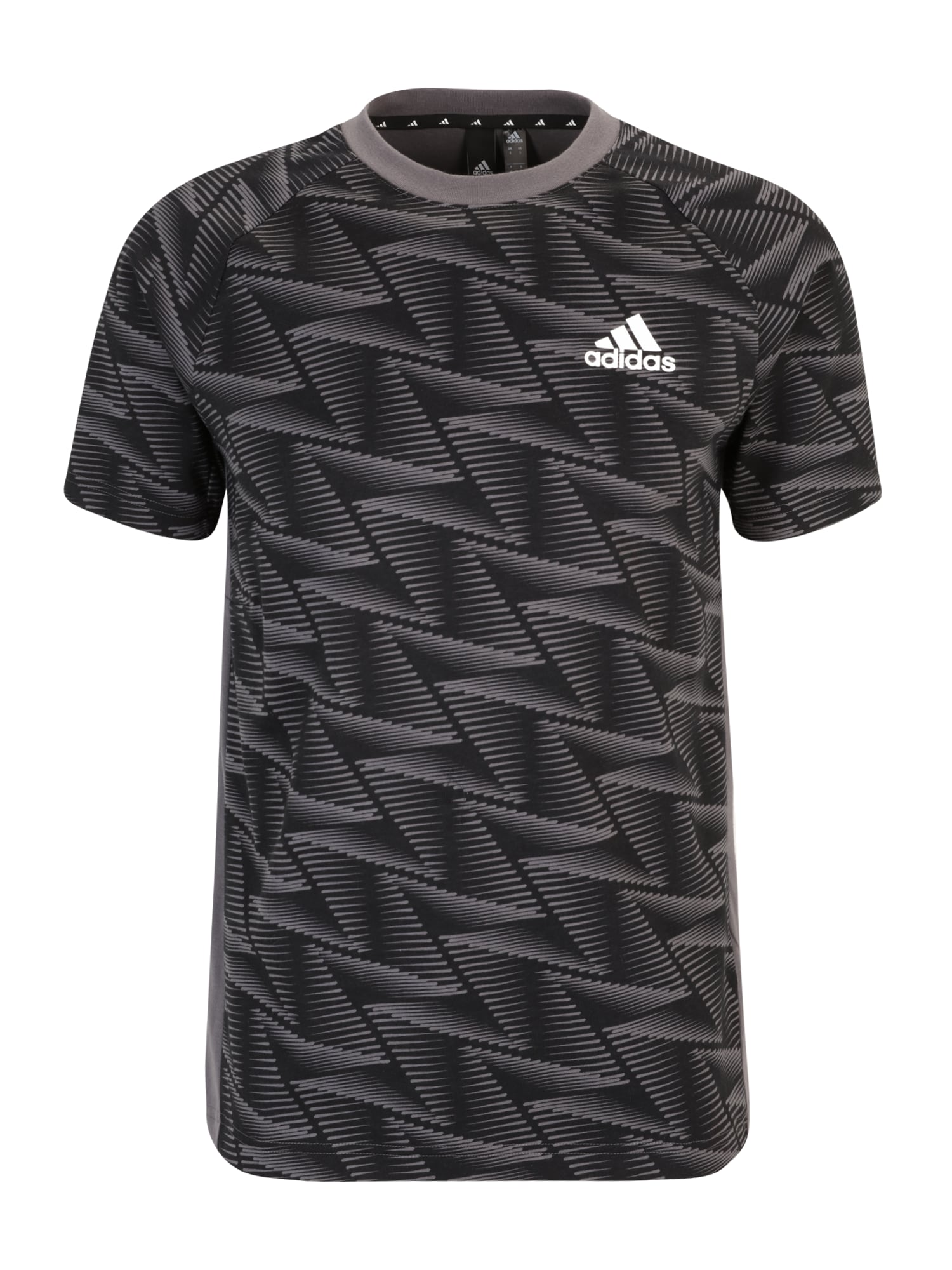 ADIDAS SPORTSWEAR Funkcionalna majica  siva / črna / bela