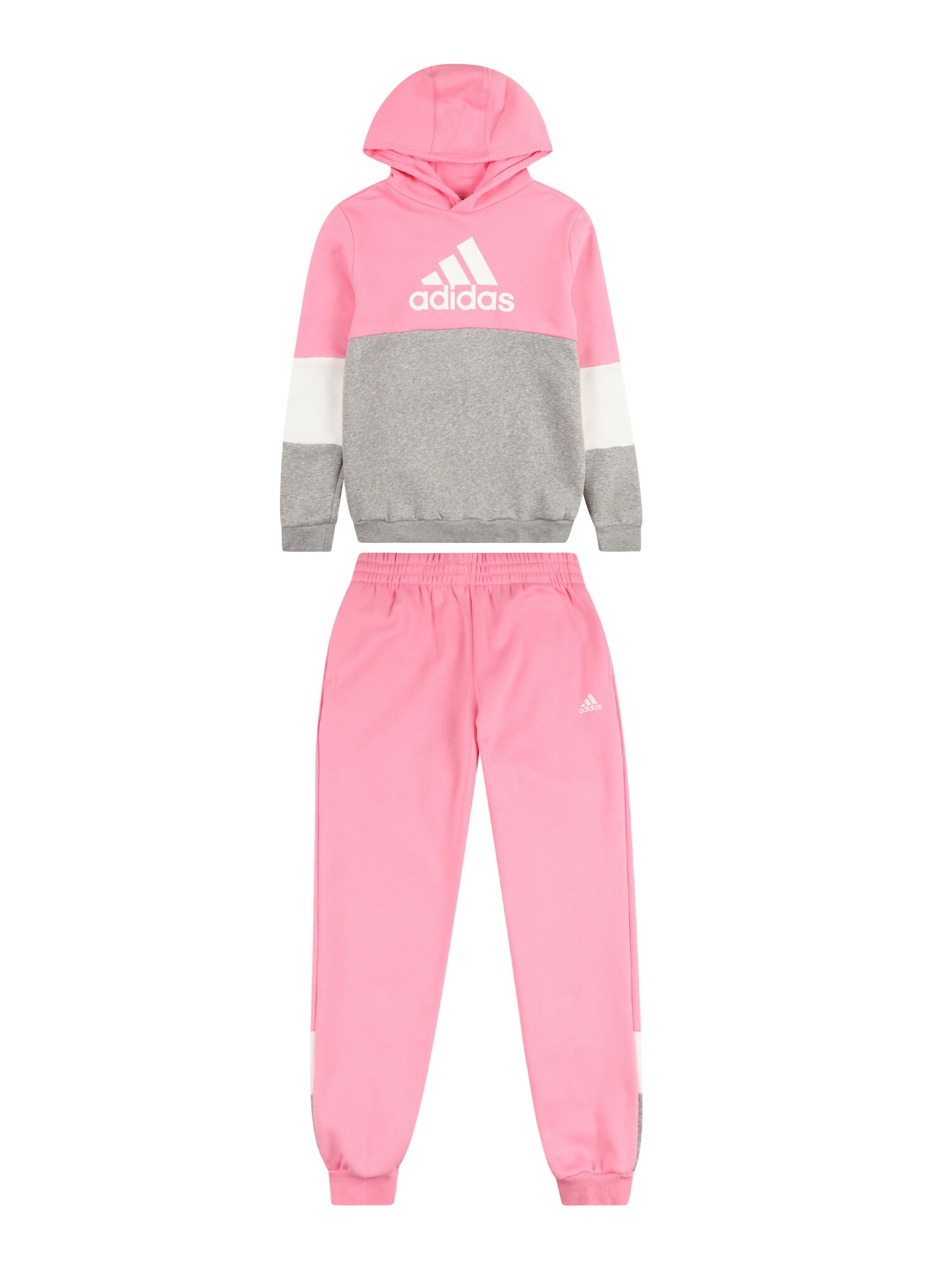 ADIDAS SPORTSWEAR Športna trenirka  siva / staro roza / bela