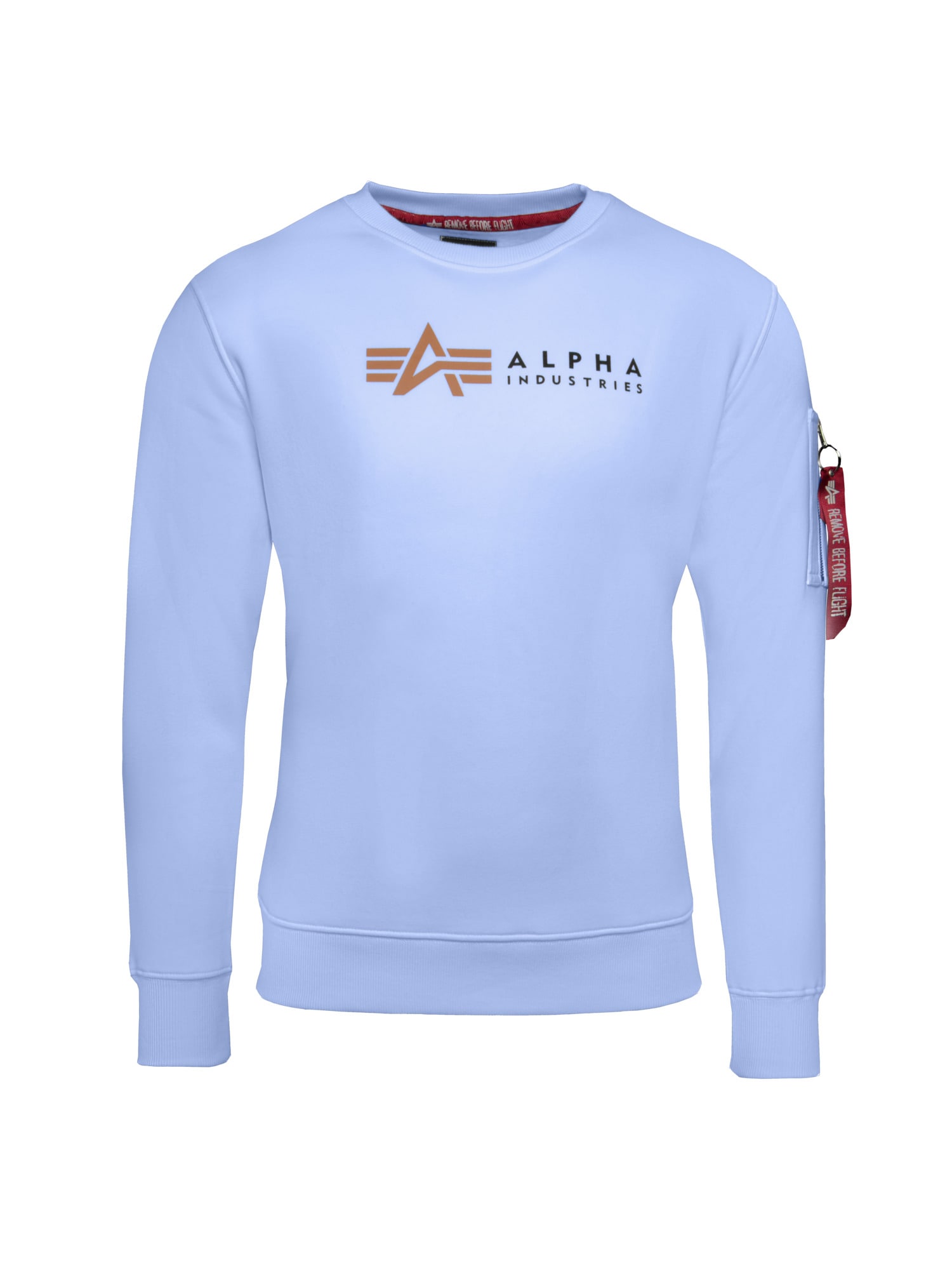 ALPHA INDUSTRIES Majica  svetlo modra / gorčica / rdeča / črna