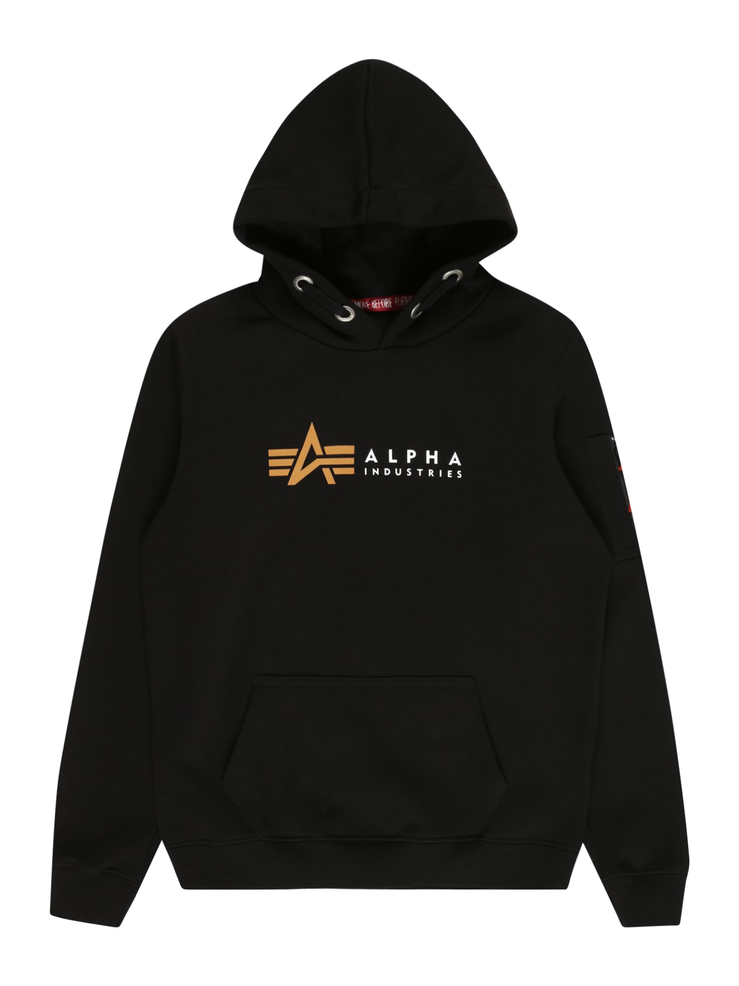 ALPHA INDUSTRIES Majica  zlato-rumena / rdeča / črna / bela