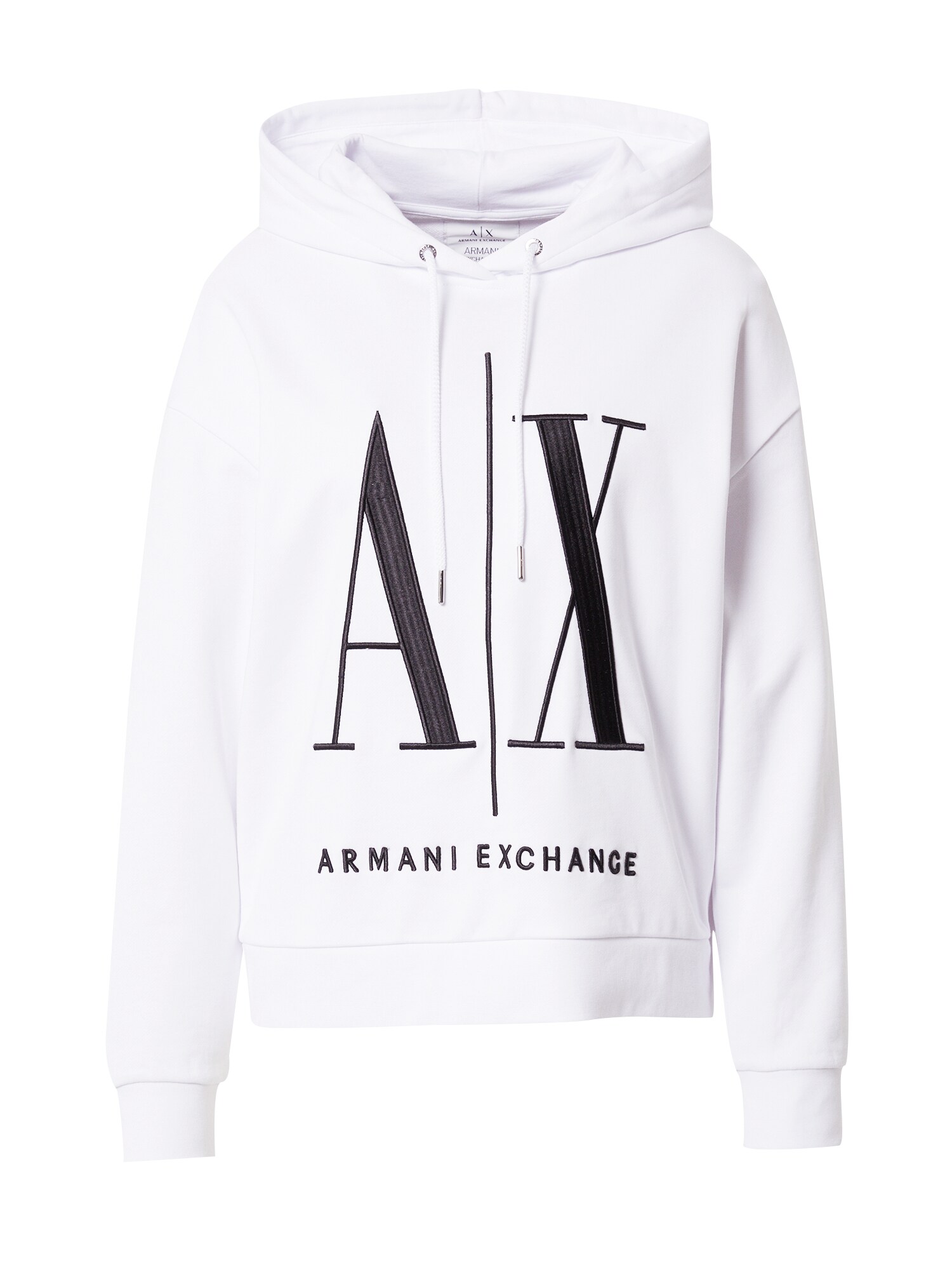 ARMANI EXCHANGE Majica  črna / bela