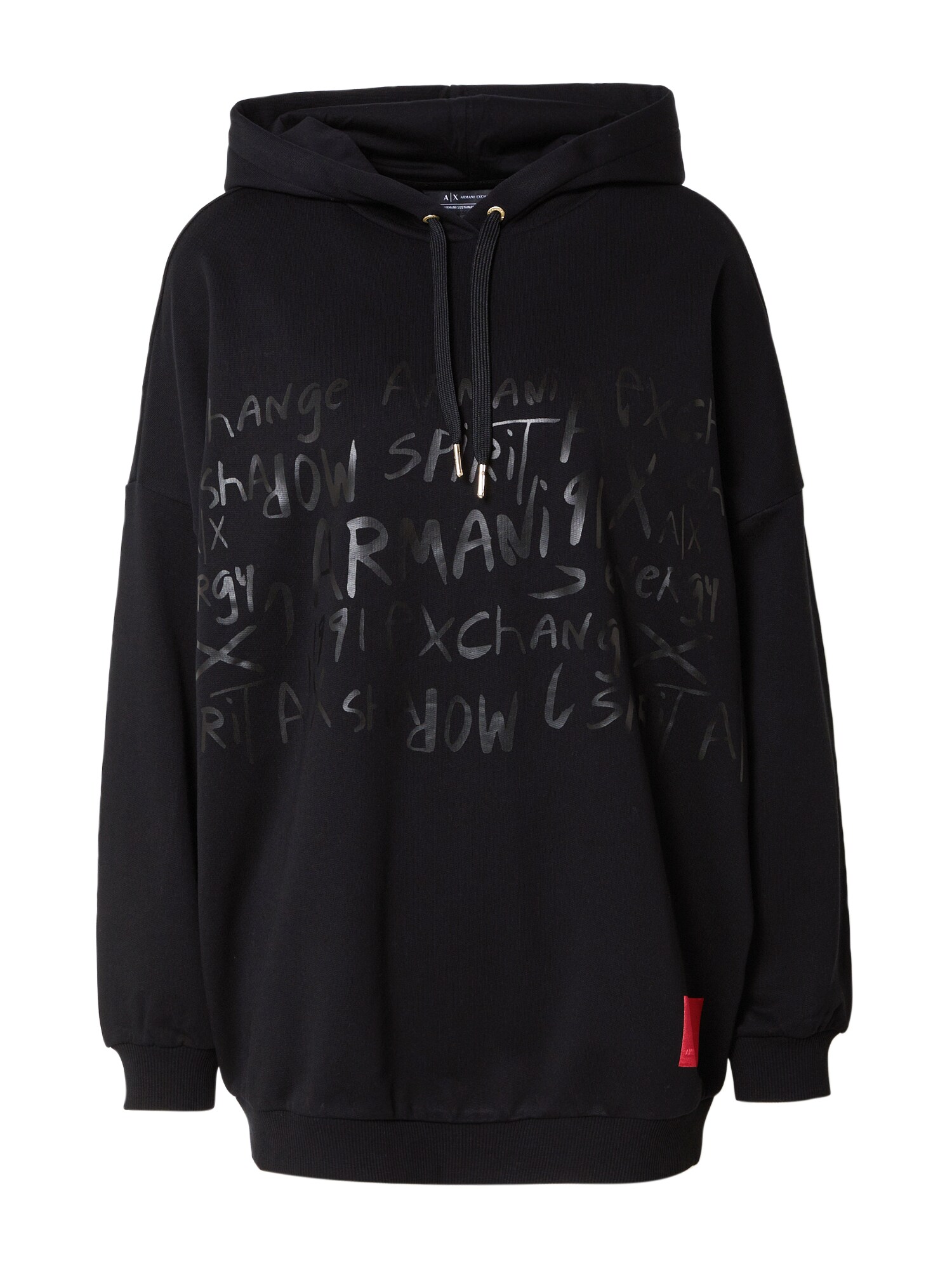 ARMANI EXCHANGE Majica  rdeča / črna