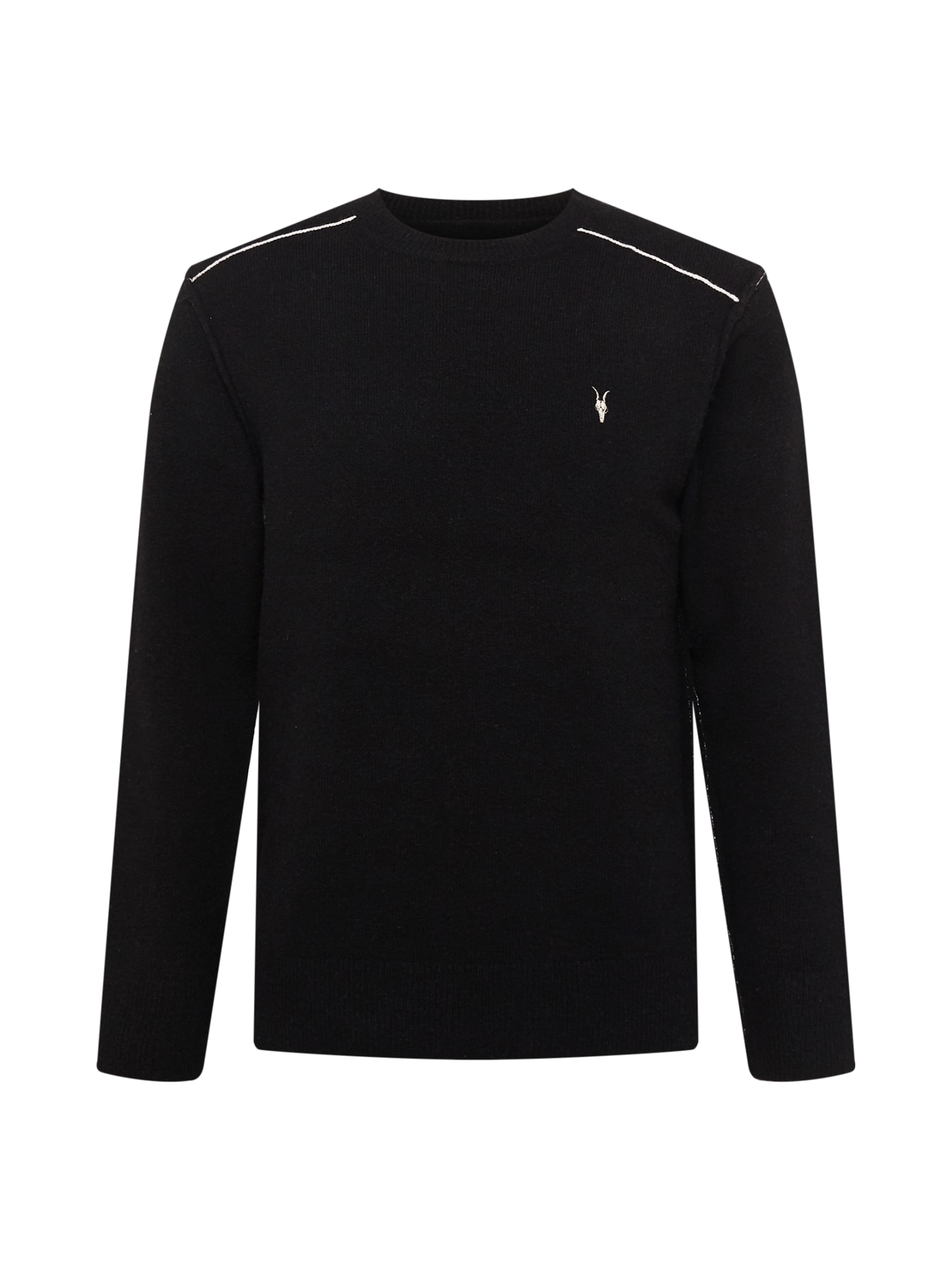 AllSaints Pulover  črna / bela