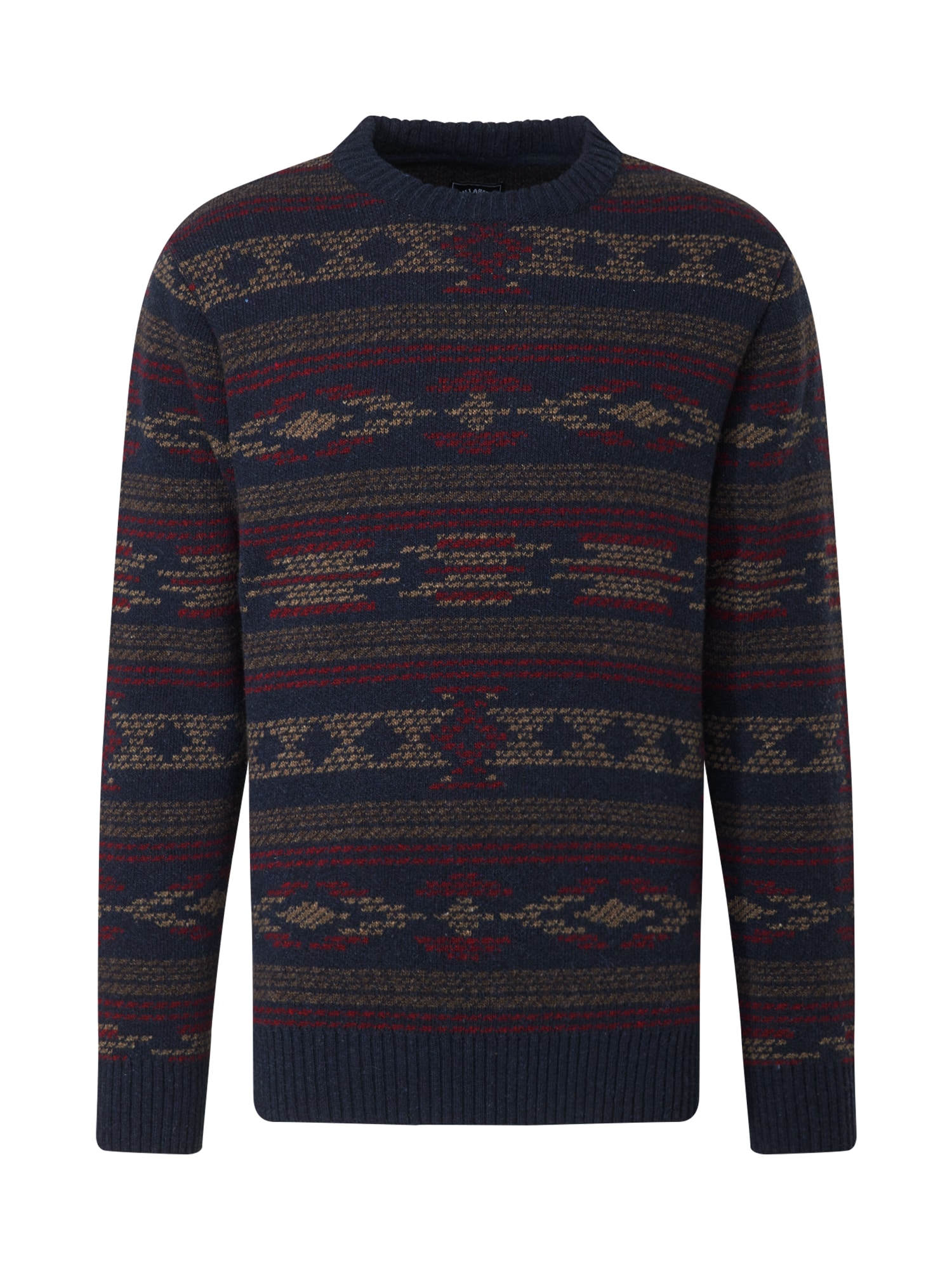 BILLABONG Pulover  mornarska / mokka / temno rdeča