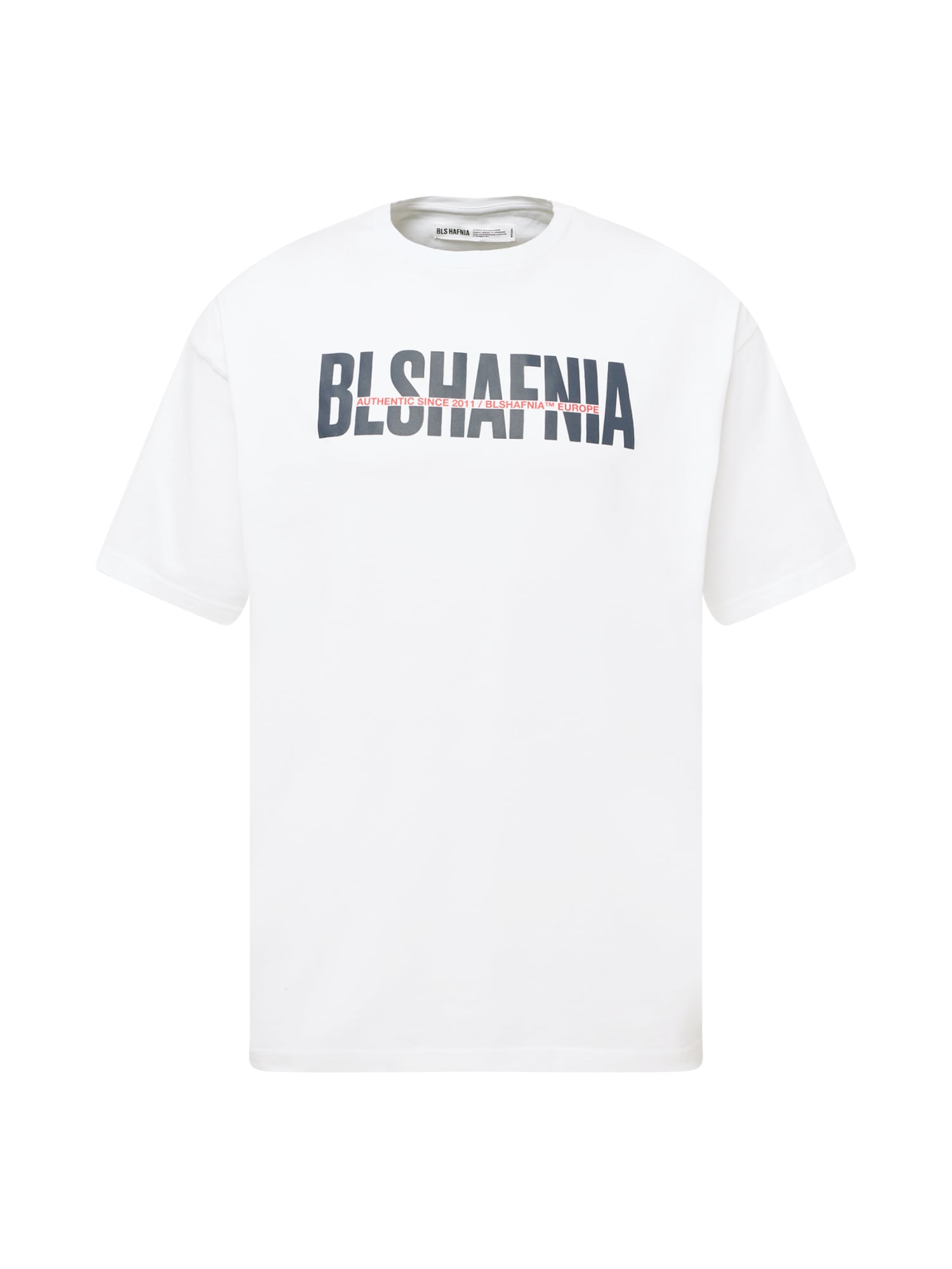 BLS HAFNIA Majica 'Transparency'  rdeča / črna / bela