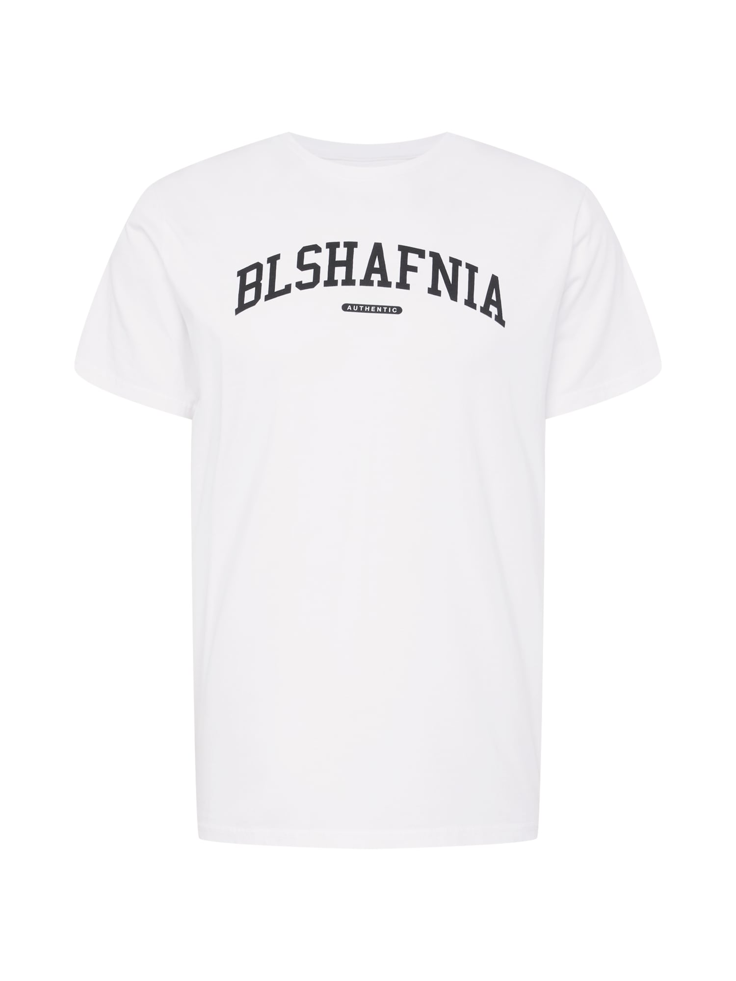 BLS HAFNIA Majica 'Varsity 3'  črna / bela
