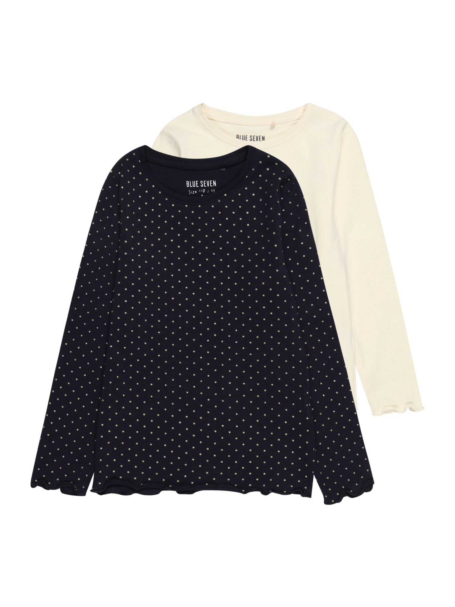 BLUE SEVEN Majica  temno modra / off-bela