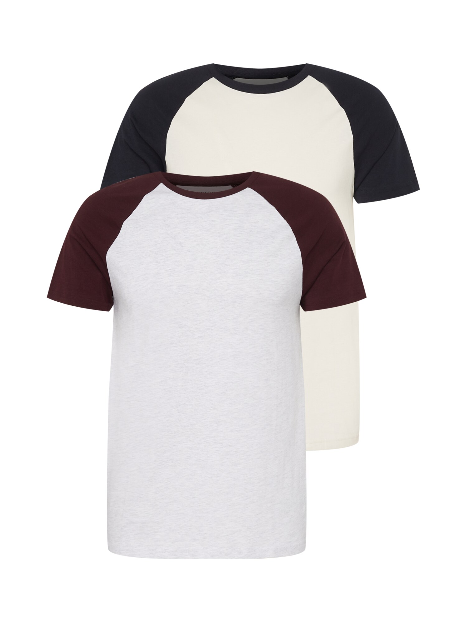 BURTON MENSWEAR LONDON Majica  bež / mornarska / burgund / pegasto bela