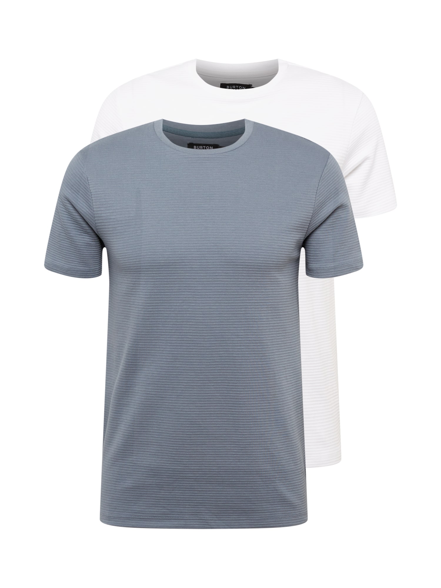 BURTON MENSWEAR LONDON Majica  golobje modra / bela