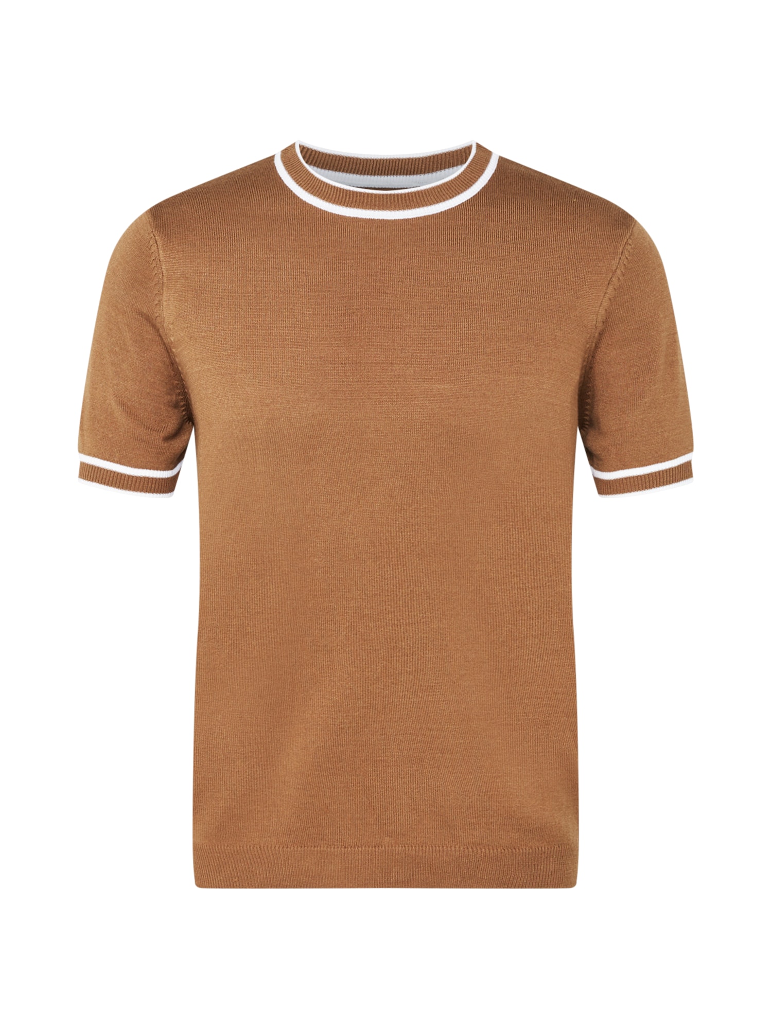 BURTON MENSWEAR LONDON Majica  svetlo rjava / bela