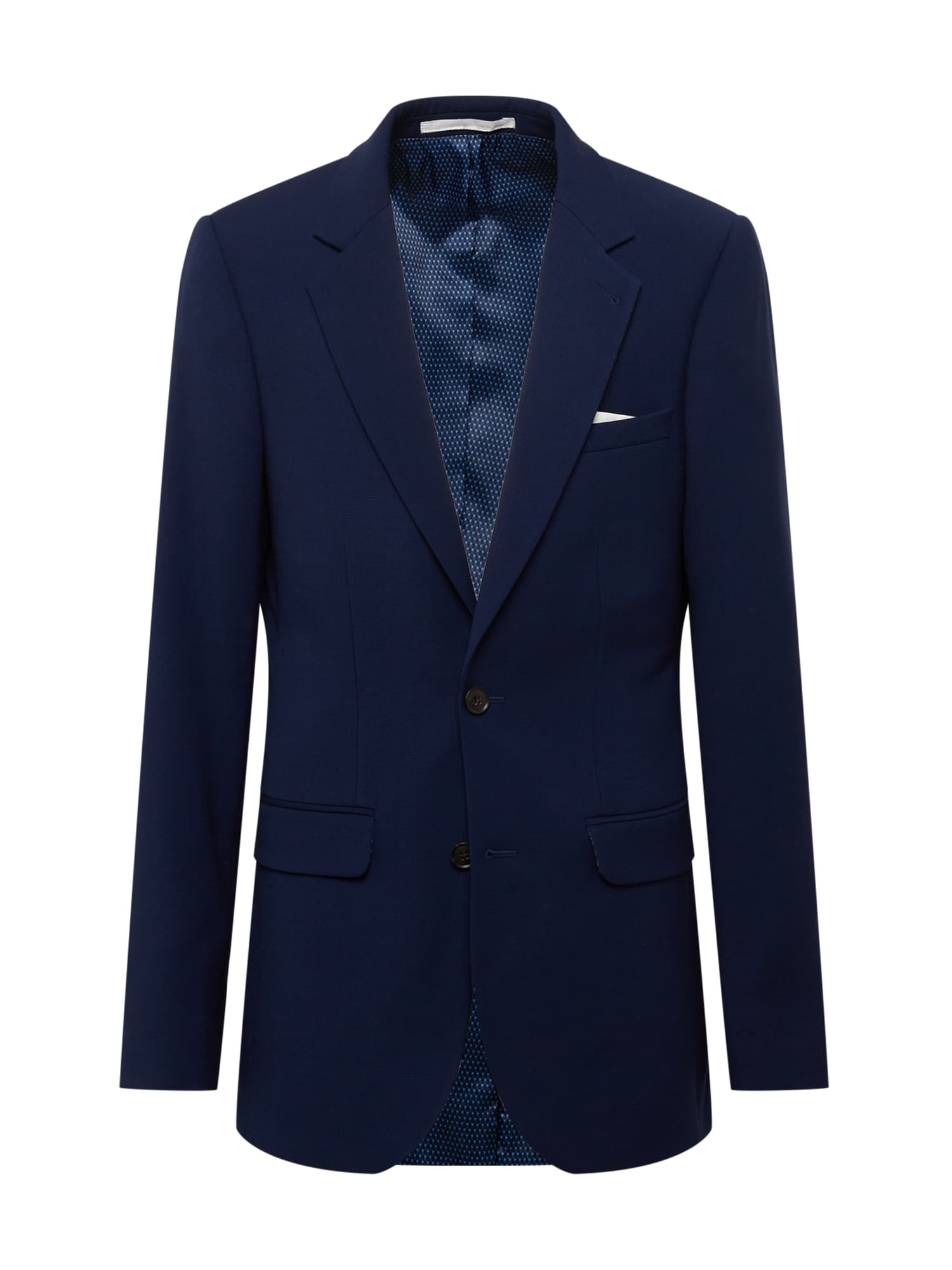 BURTON MENSWEAR LONDON Poslovni suknjič  'Super Skinny Blue Texture Jacket'  mornarska