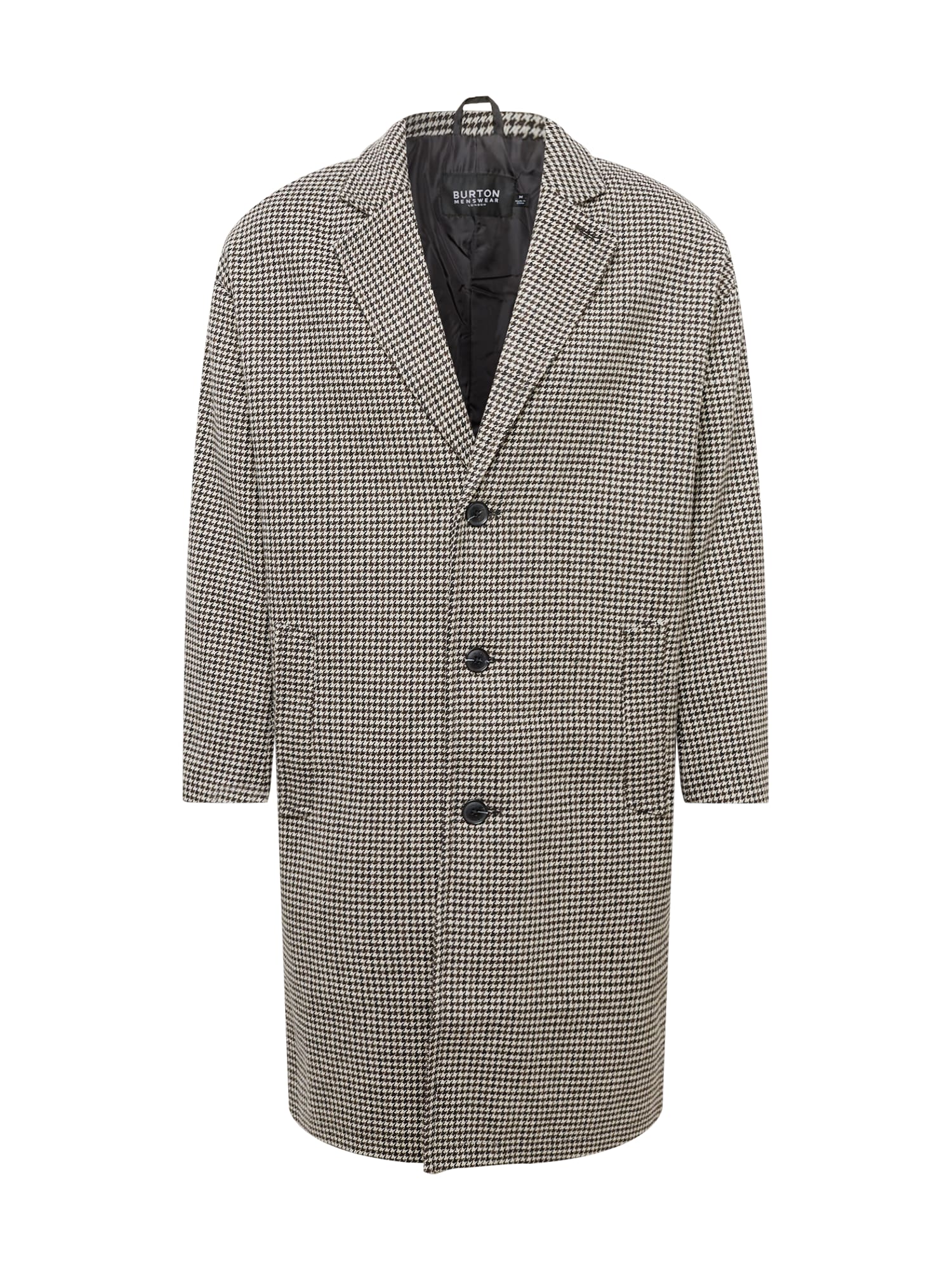 BURTON MENSWEAR LONDON Prehoden plašč  črna / bela