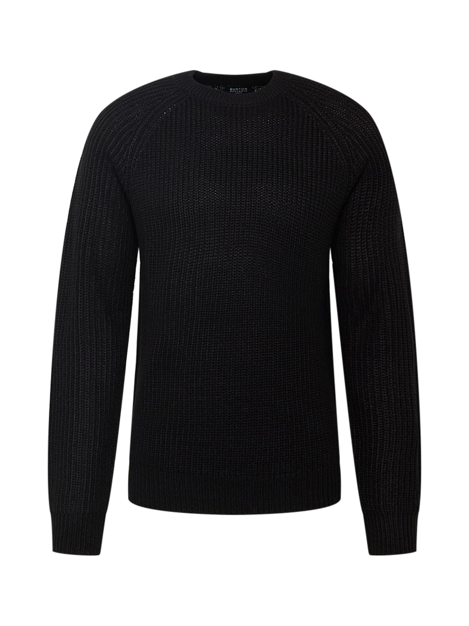 BURTON MENSWEAR LONDON Pulover 'Fisherman'  črna