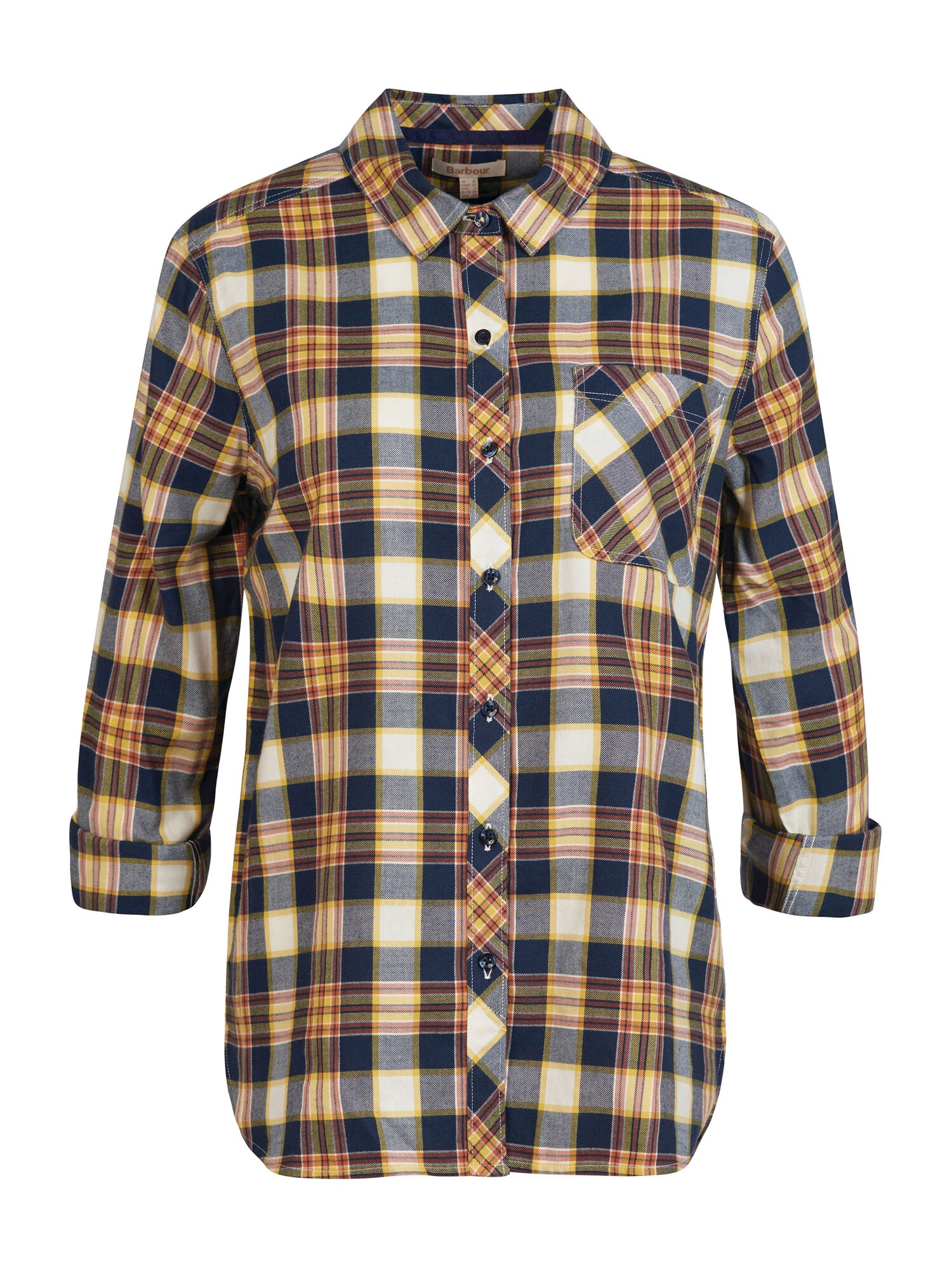 Barbour Bluza 'Shoreside'  kremna / mornarska / rumena / temno rdeča