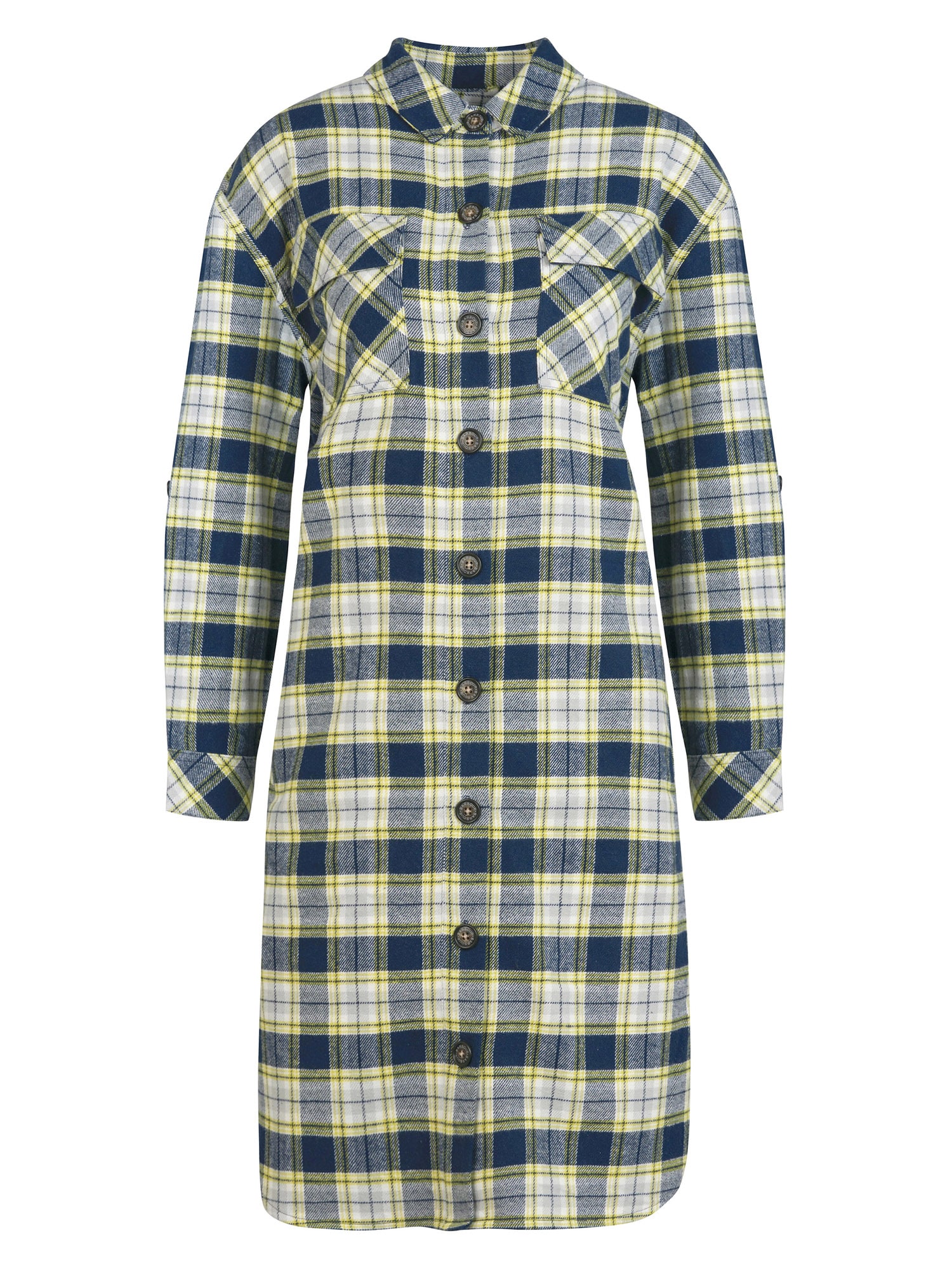 Barbour Dolga srajca 'Lunan'  temno modra / rumena / bela