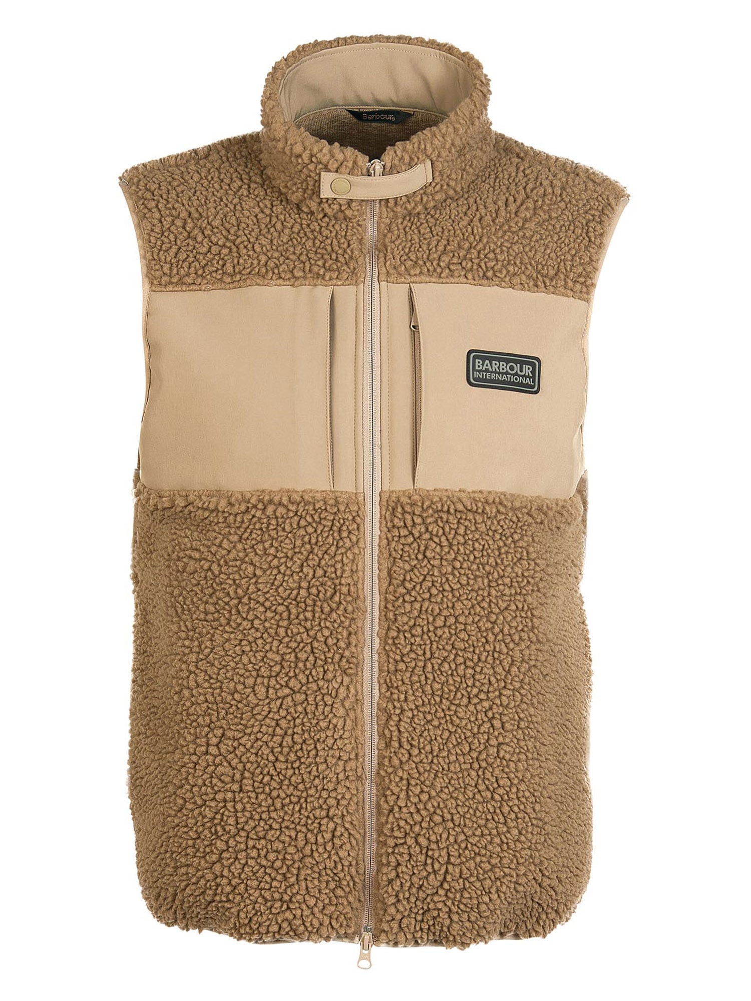 Barbour International Brezrokavnik  chamois / temno bež