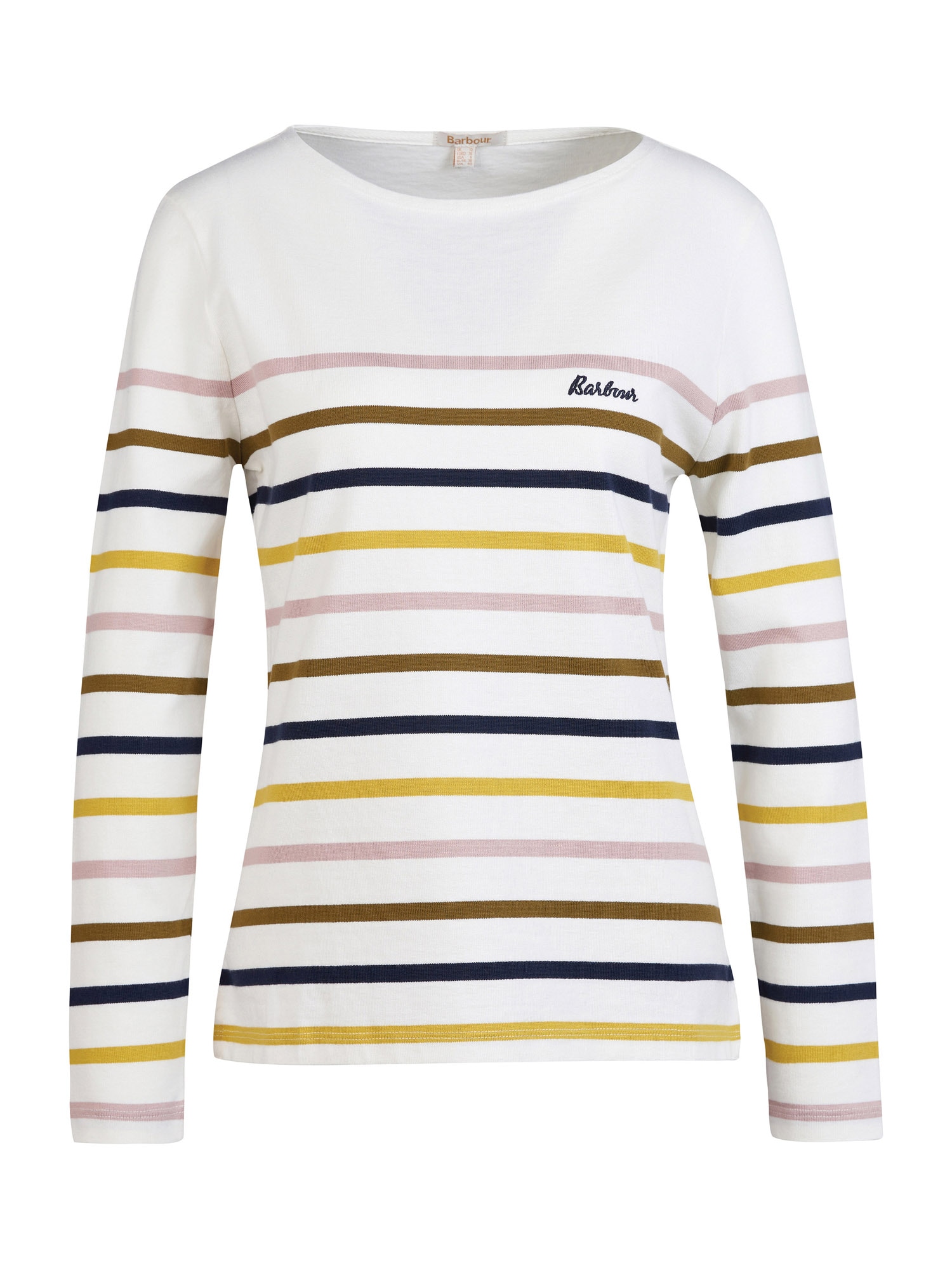 Barbour Majica 'Hawkins'  mornarska / rumena / roza / naravno bela