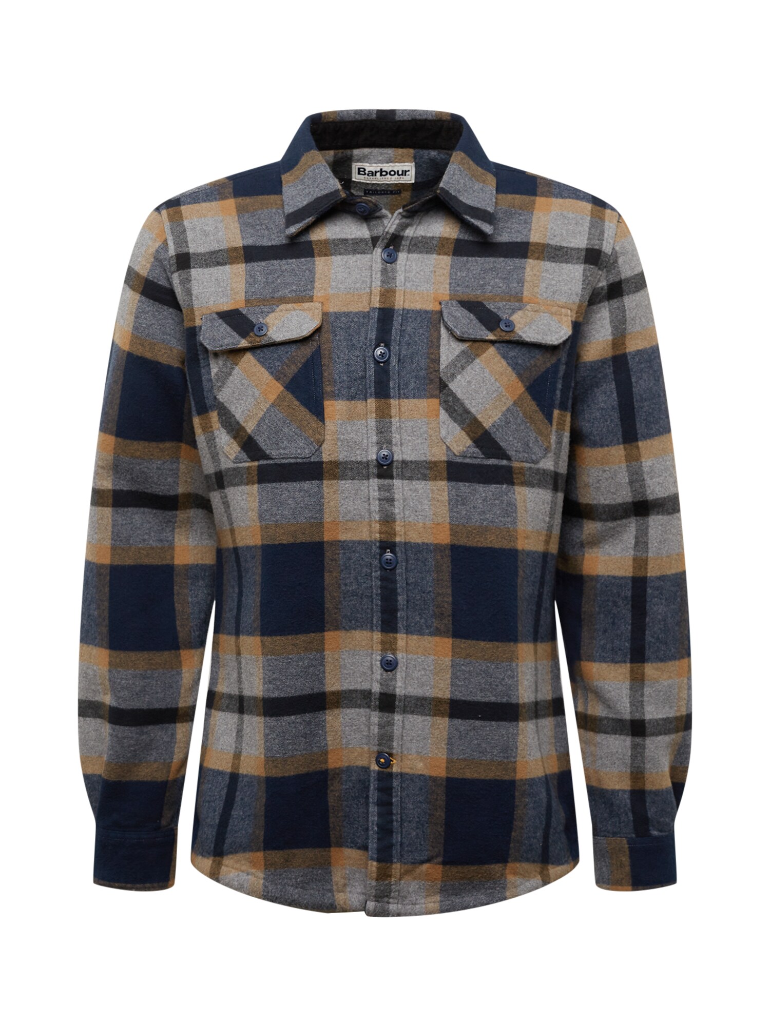 Barbour Srajca  pesek / temno modra / pegasto siva