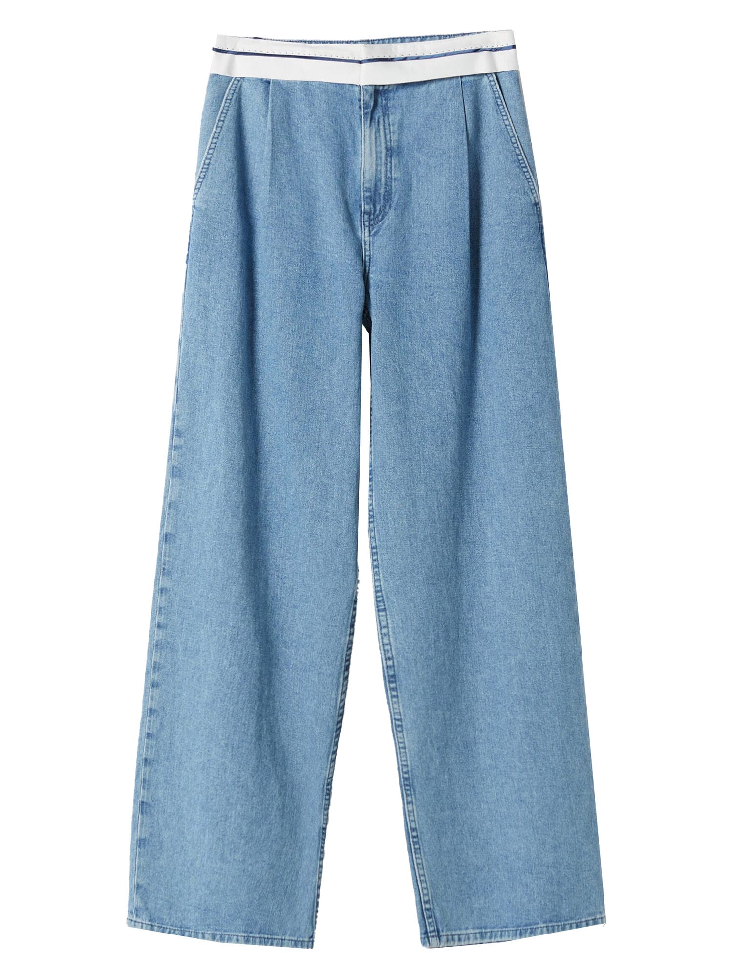 Bershka Elegantne kavbojke  moder denim