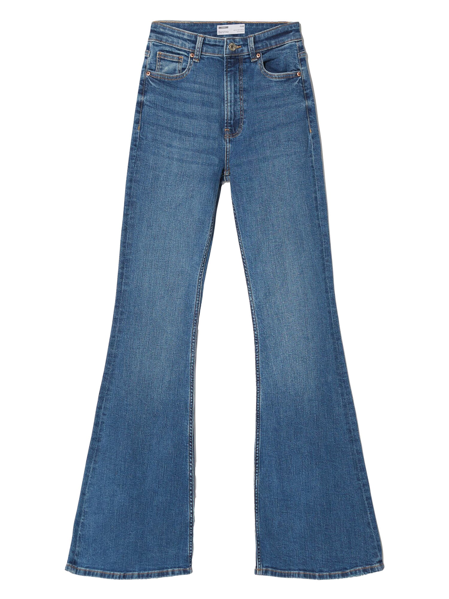 Bershka Kavbojke  moder denim