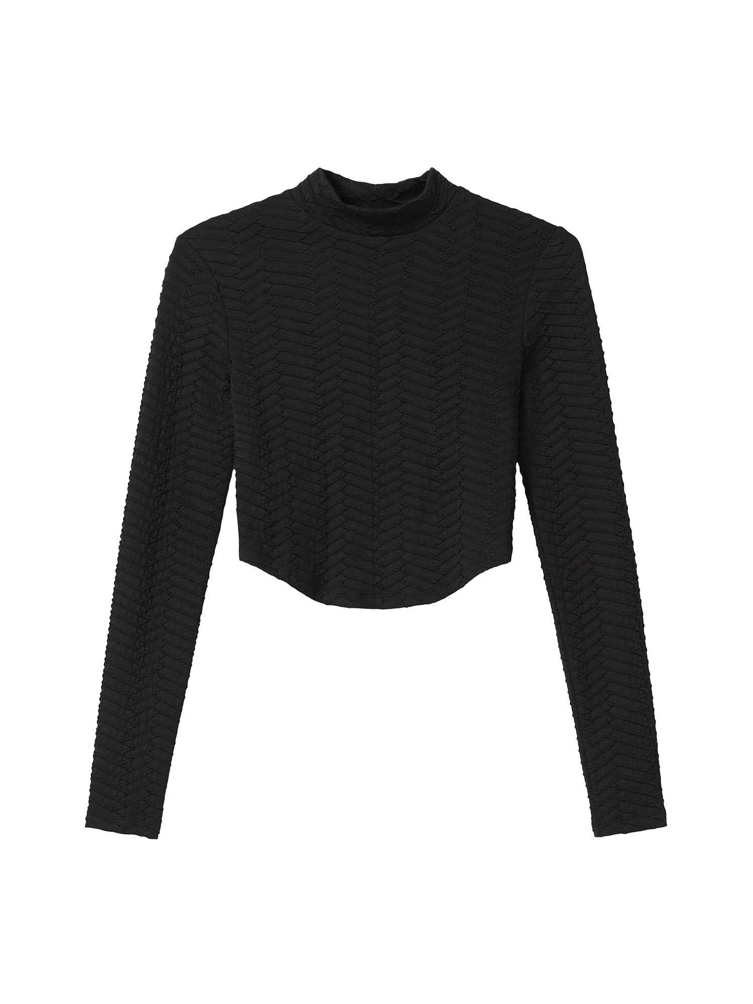 Bershka Majica  črna