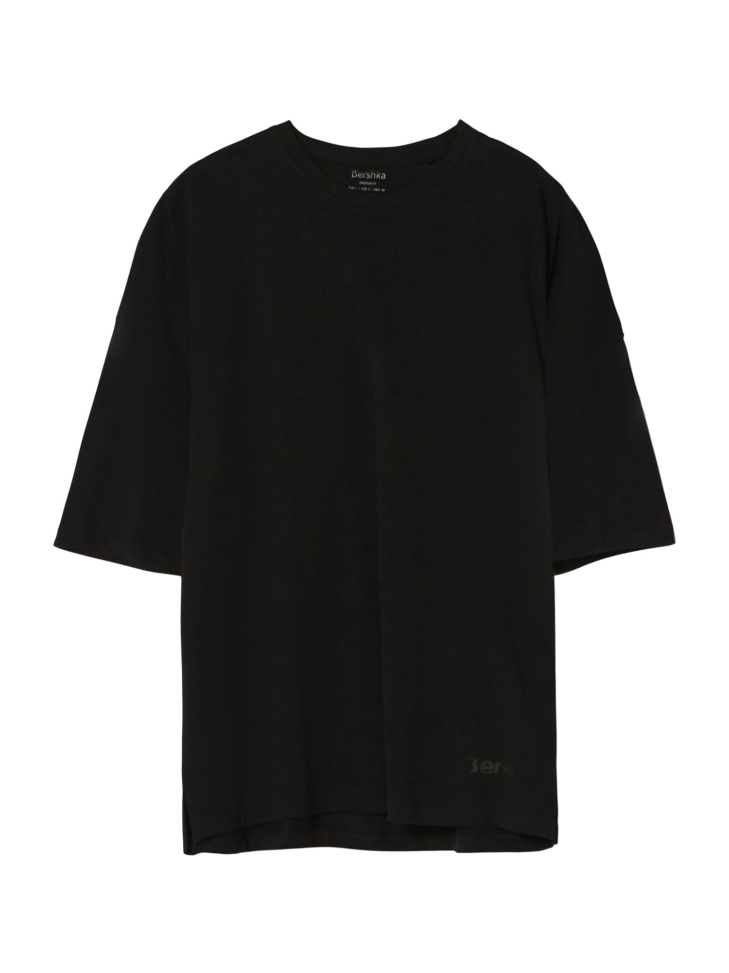 Bershka Majica  črna