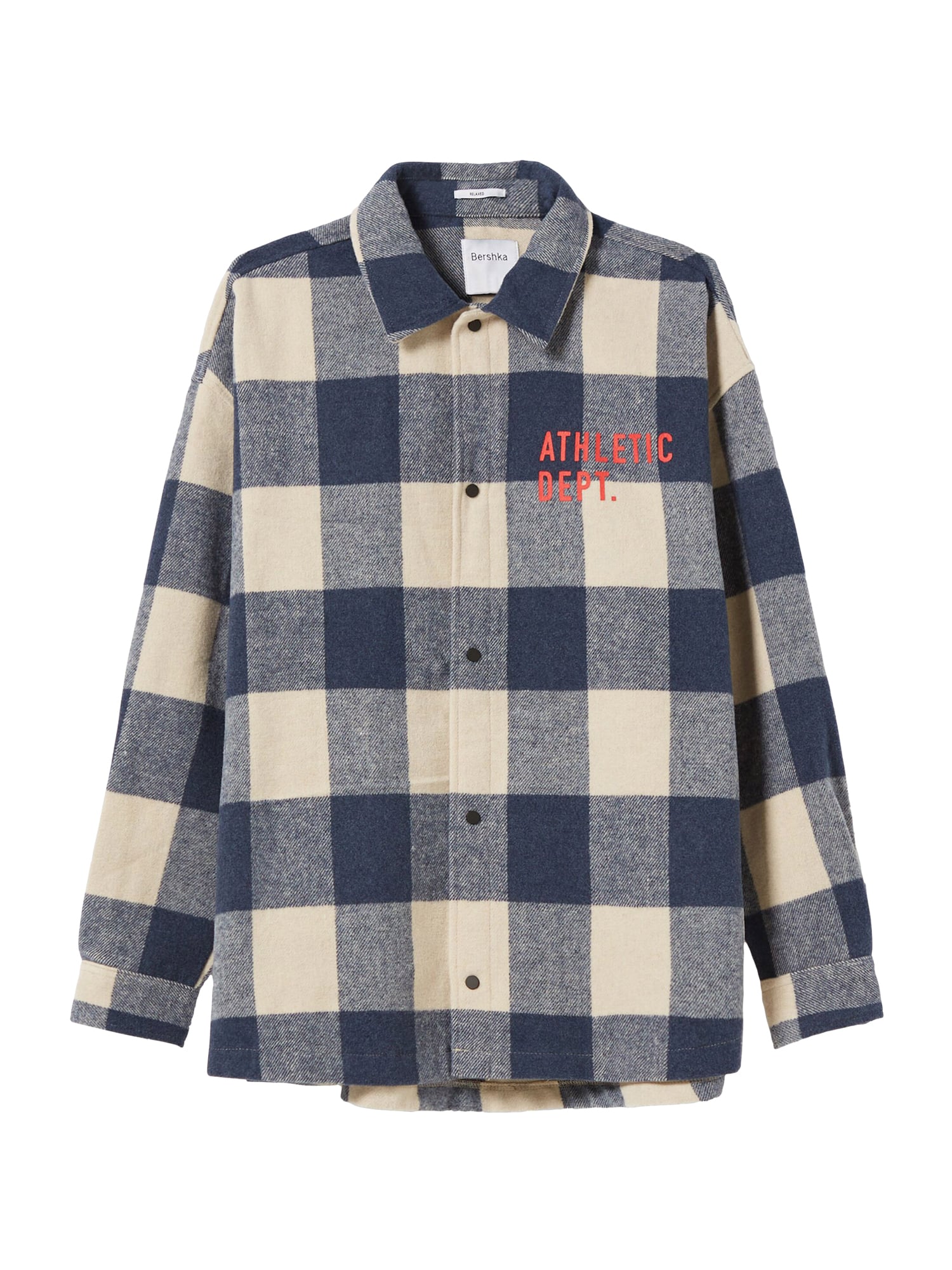Bershka Prehodna jakna  mornarska / progasto modra / volneno bela