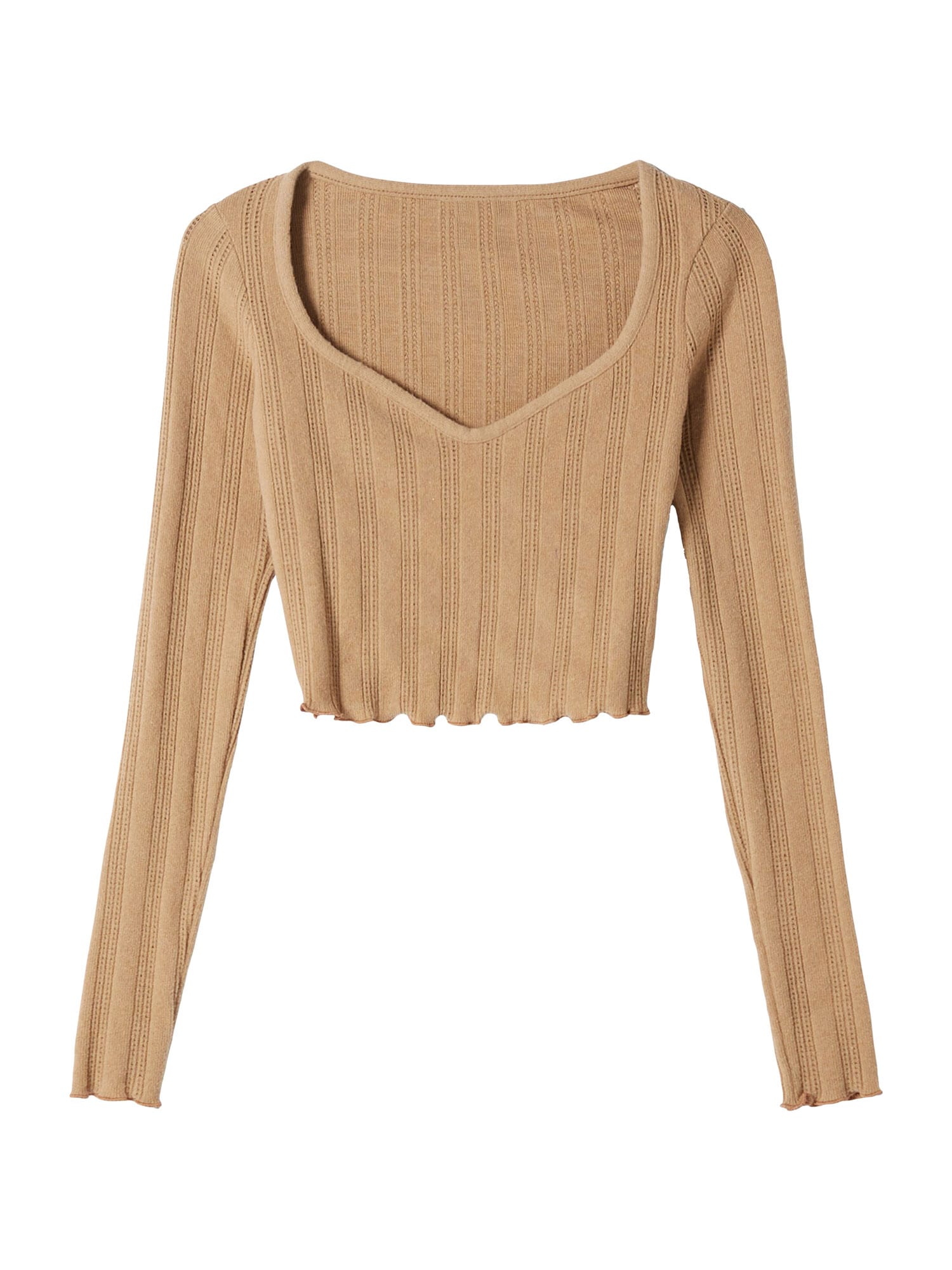 Bershka Pulover  svetlo rjava
