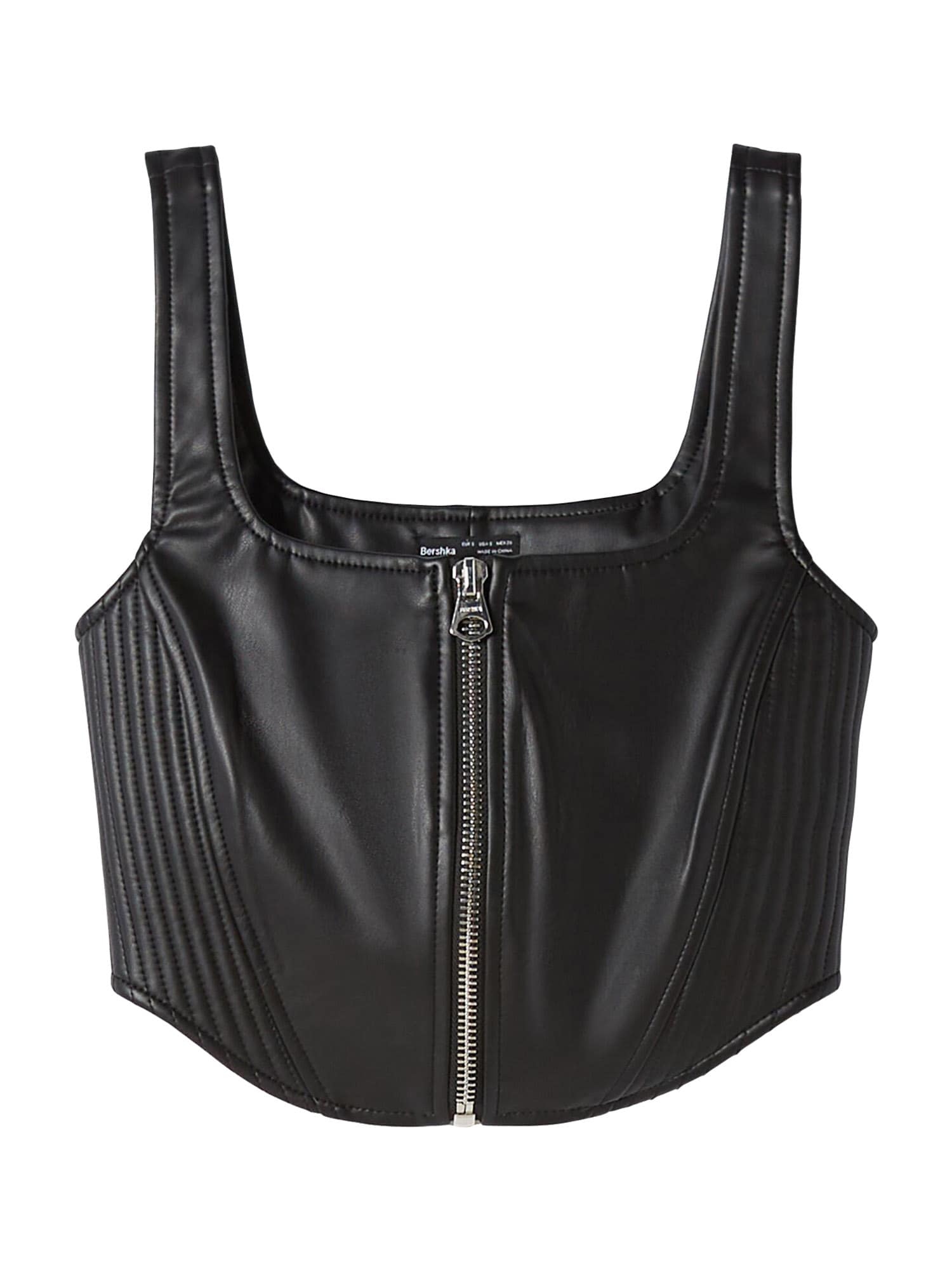 Bershka Top  črna