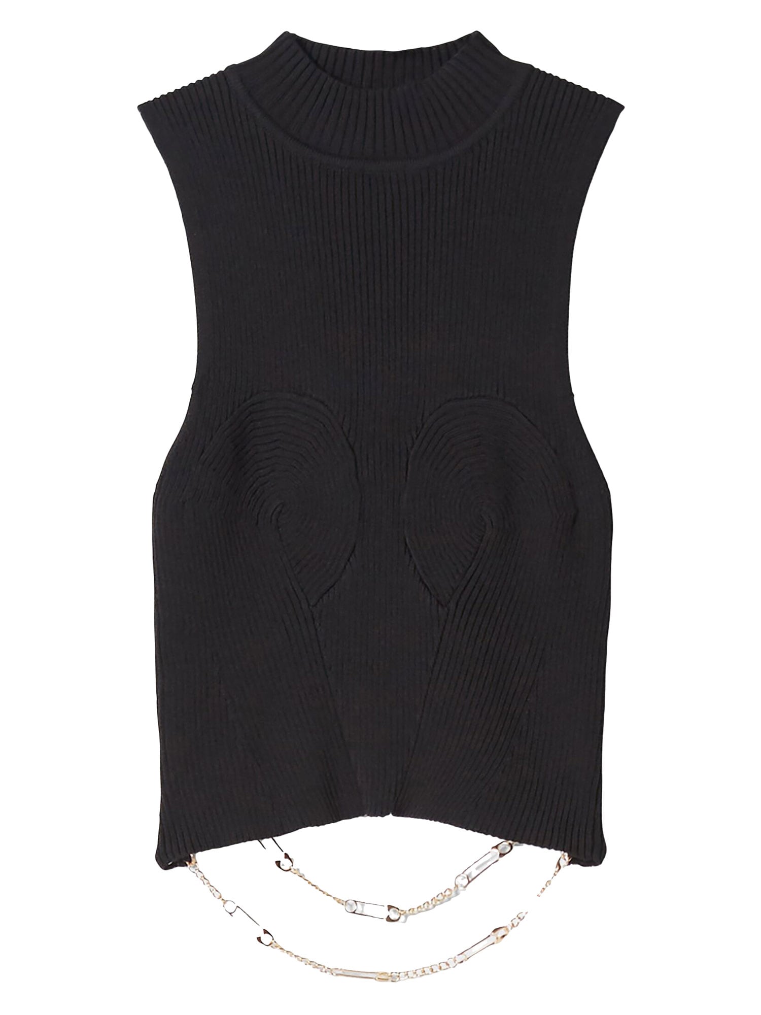Bershka Top z naramnicami  črna