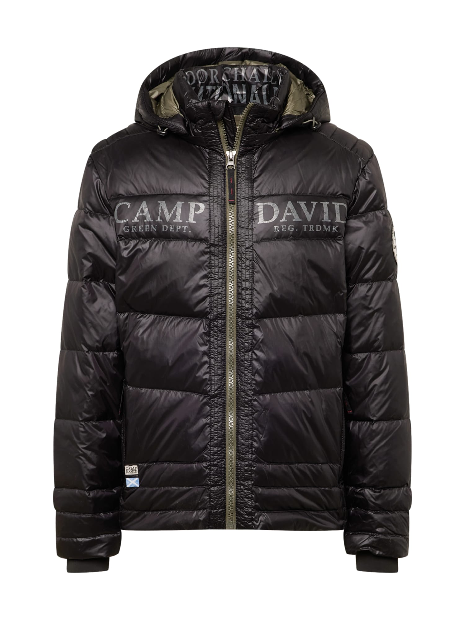 CAMP DAVID Zimska jakna  siva / črna