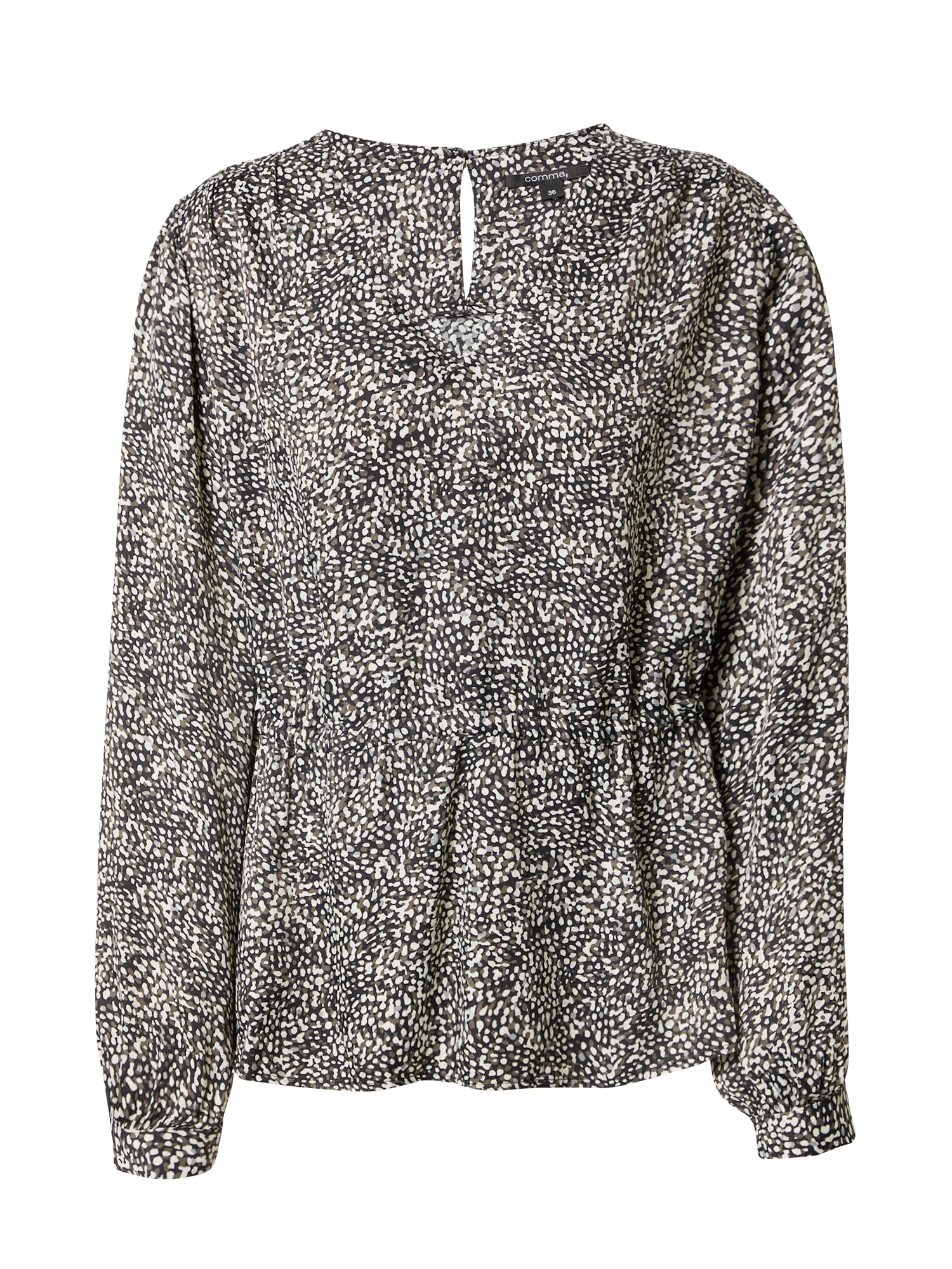 COMMA Bluza  kaki / črna / bela