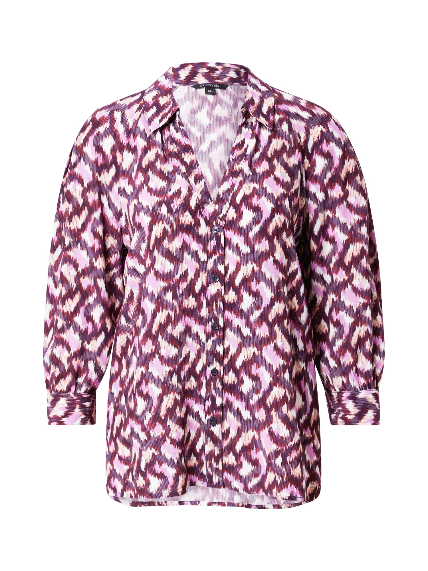 COMMA Bluza  kremna / lila / temno liila / bordo