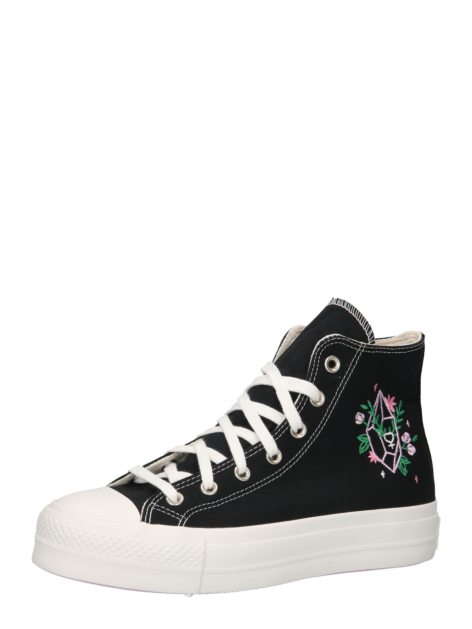 CONVERSE Visoke superge 'Chuck Taylor All Star Lift'  siva / majnica / roza / črna