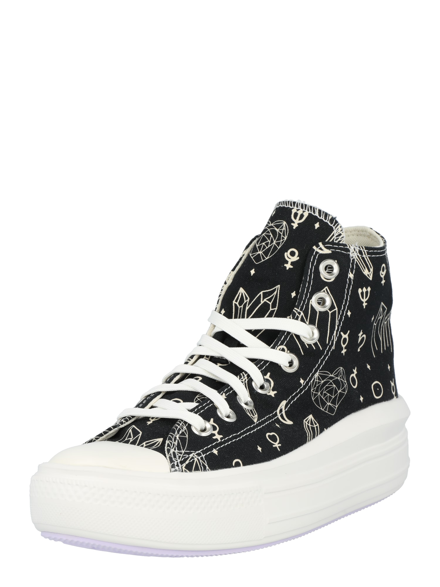 CONVERSE Visoke superge 'Chuck Taylor All Star Move'  črna / bela