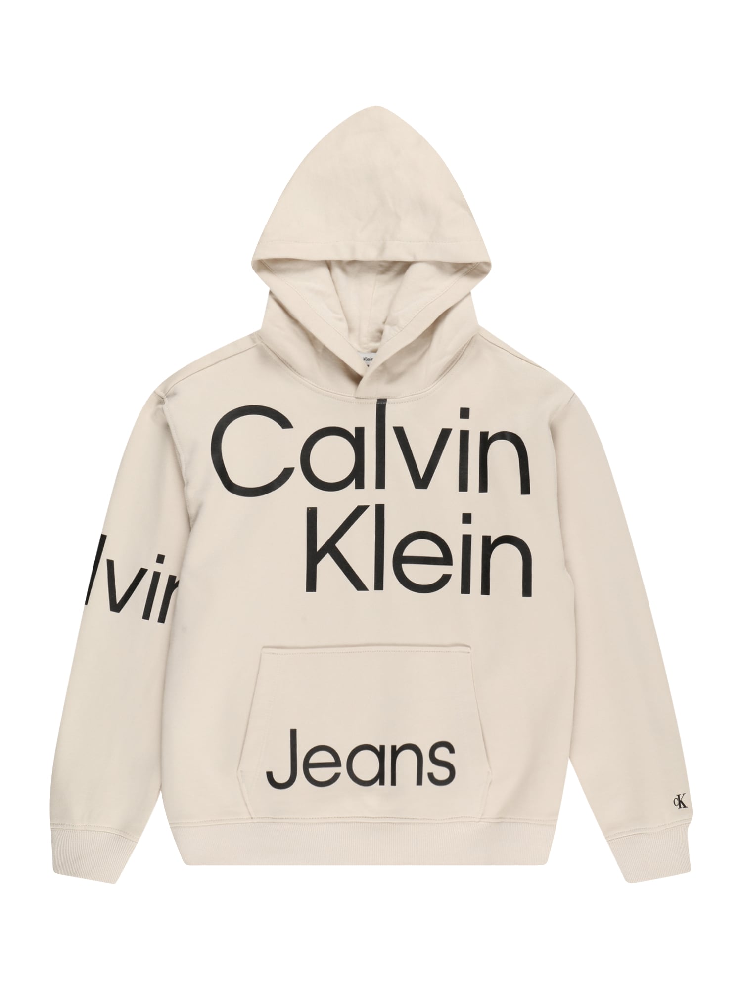 Calvin Klein Jeans Majica 'BOLD'  ecru / črna