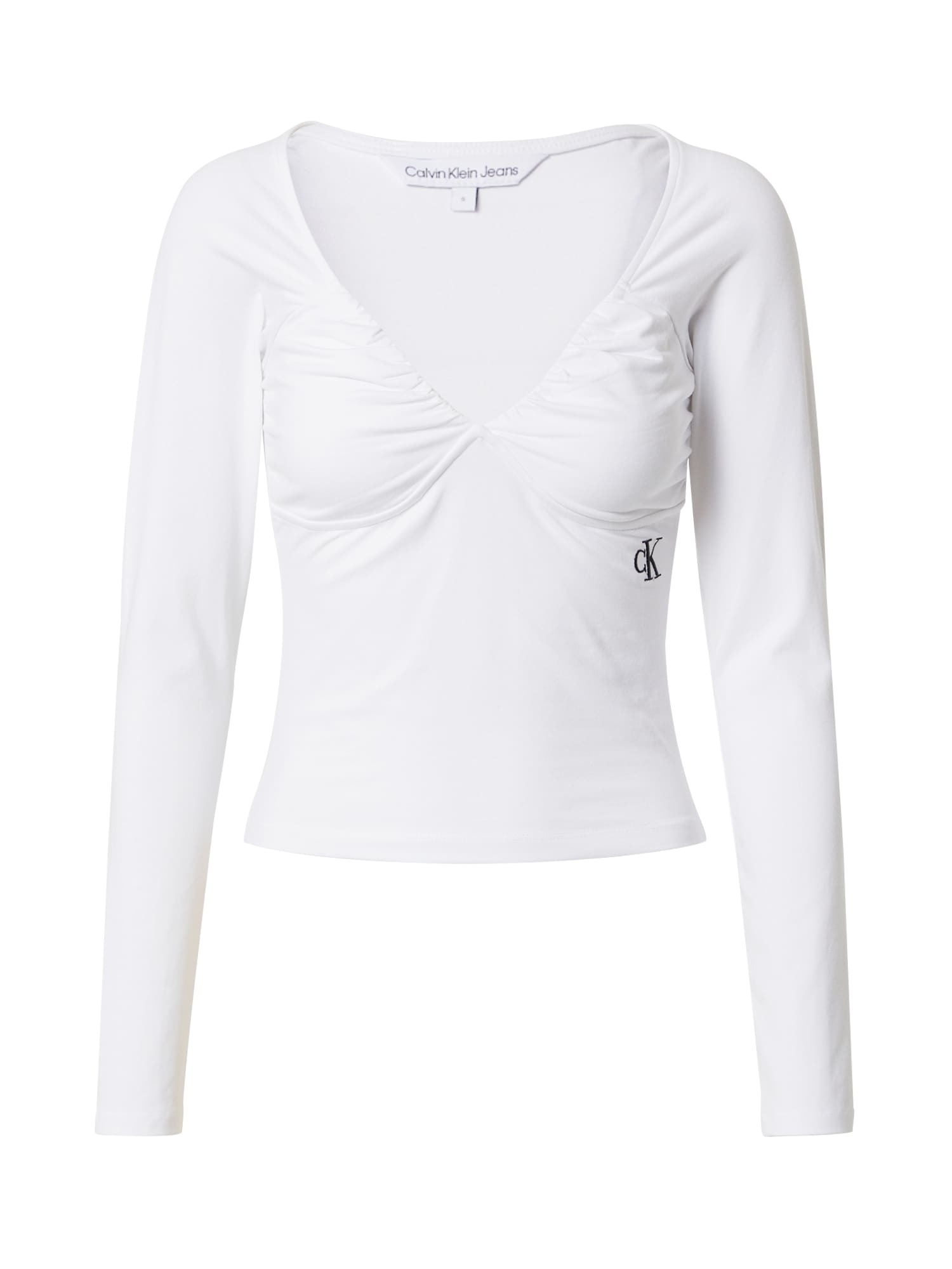 Calvin Klein Jeans Majica  črna / bela