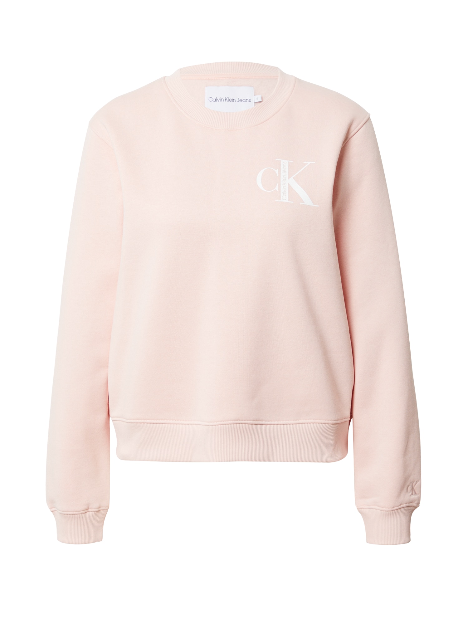 Calvin Klein Jeans Majica  roza / bela