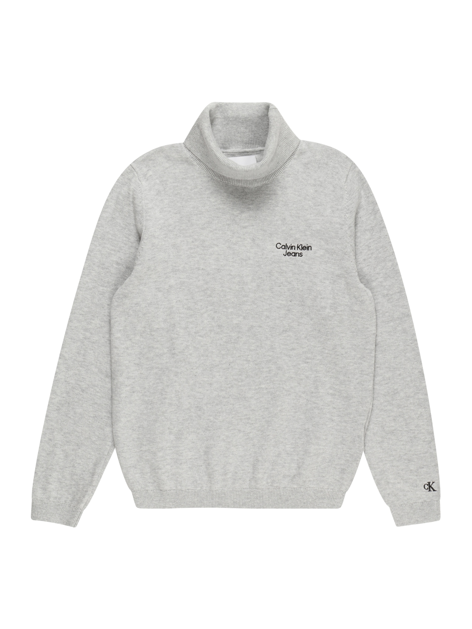 Calvin Klein Jeans Pulover  pegasto siva / črna