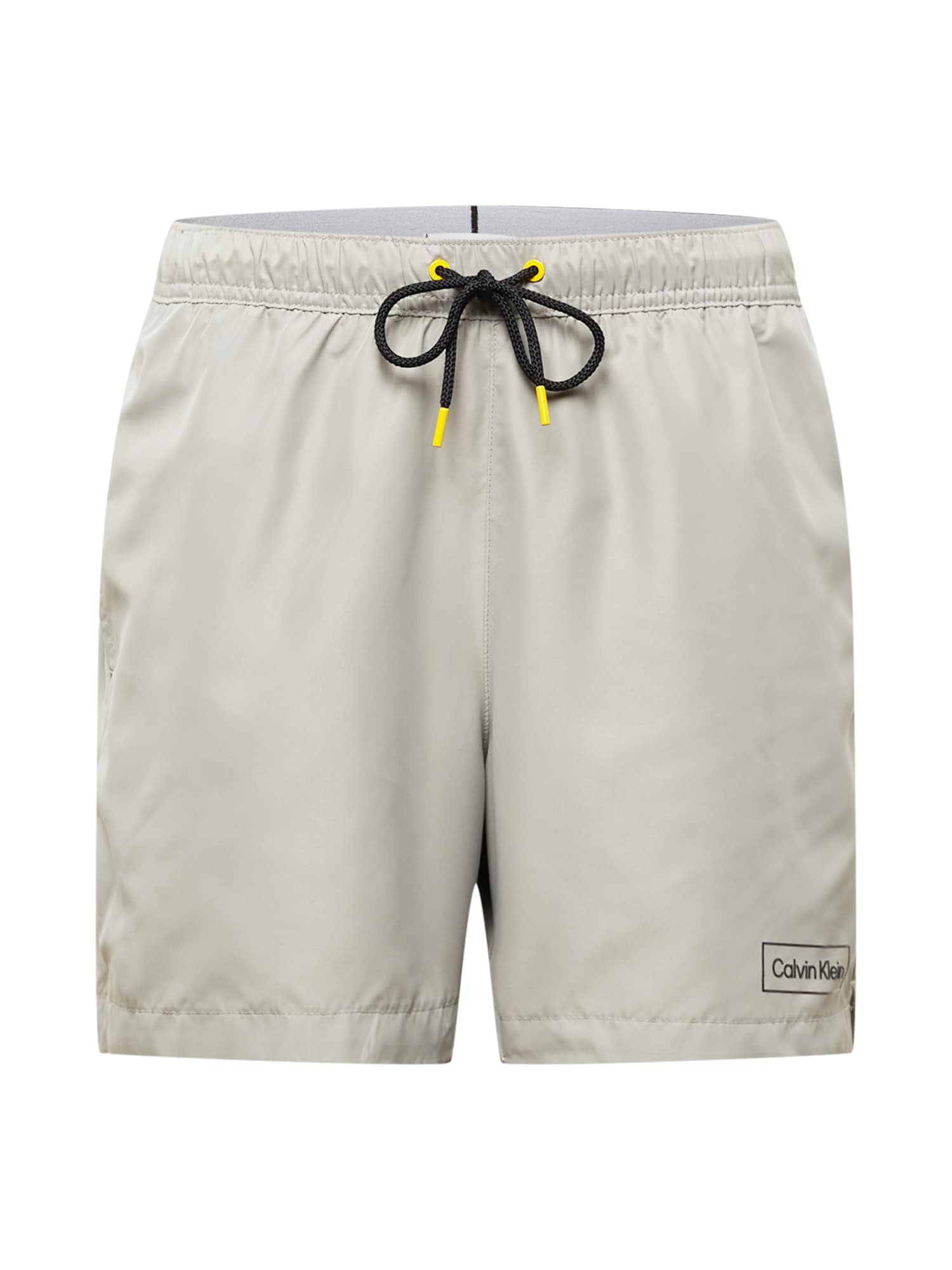 Calvin Klein Swimwear Kratke kopalne hlače  svetlo siva / črna